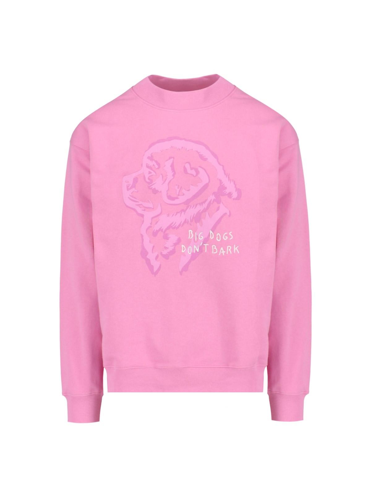 Shop Fay X Pietro Terzini Maxi Print Crewneck Sweatshirt In Pink