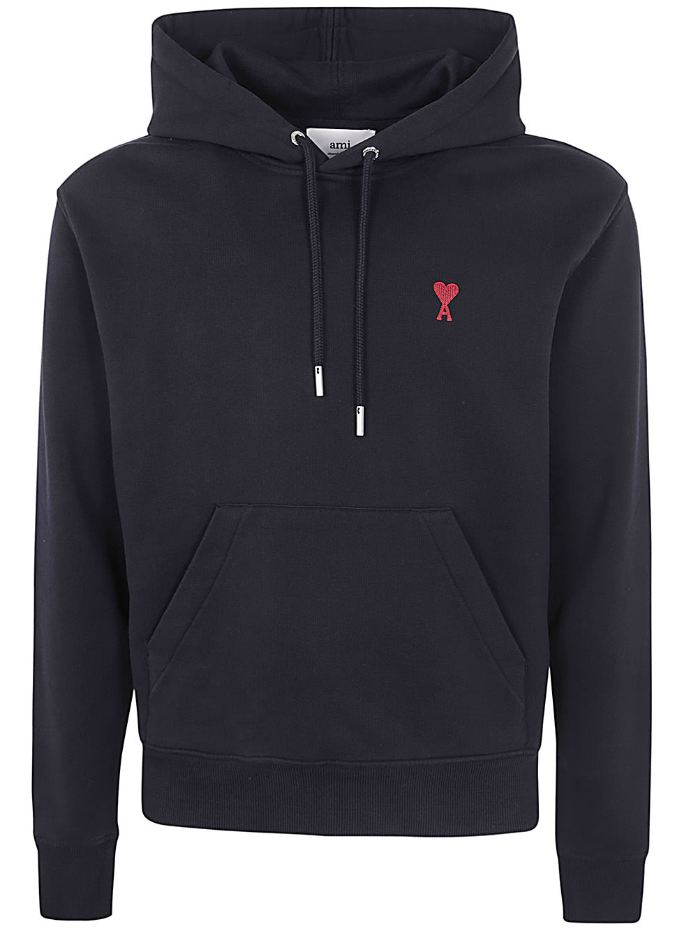 Shop Ami Alexandre Mattiussi Classic Ami De Coeur Hoodie In Black