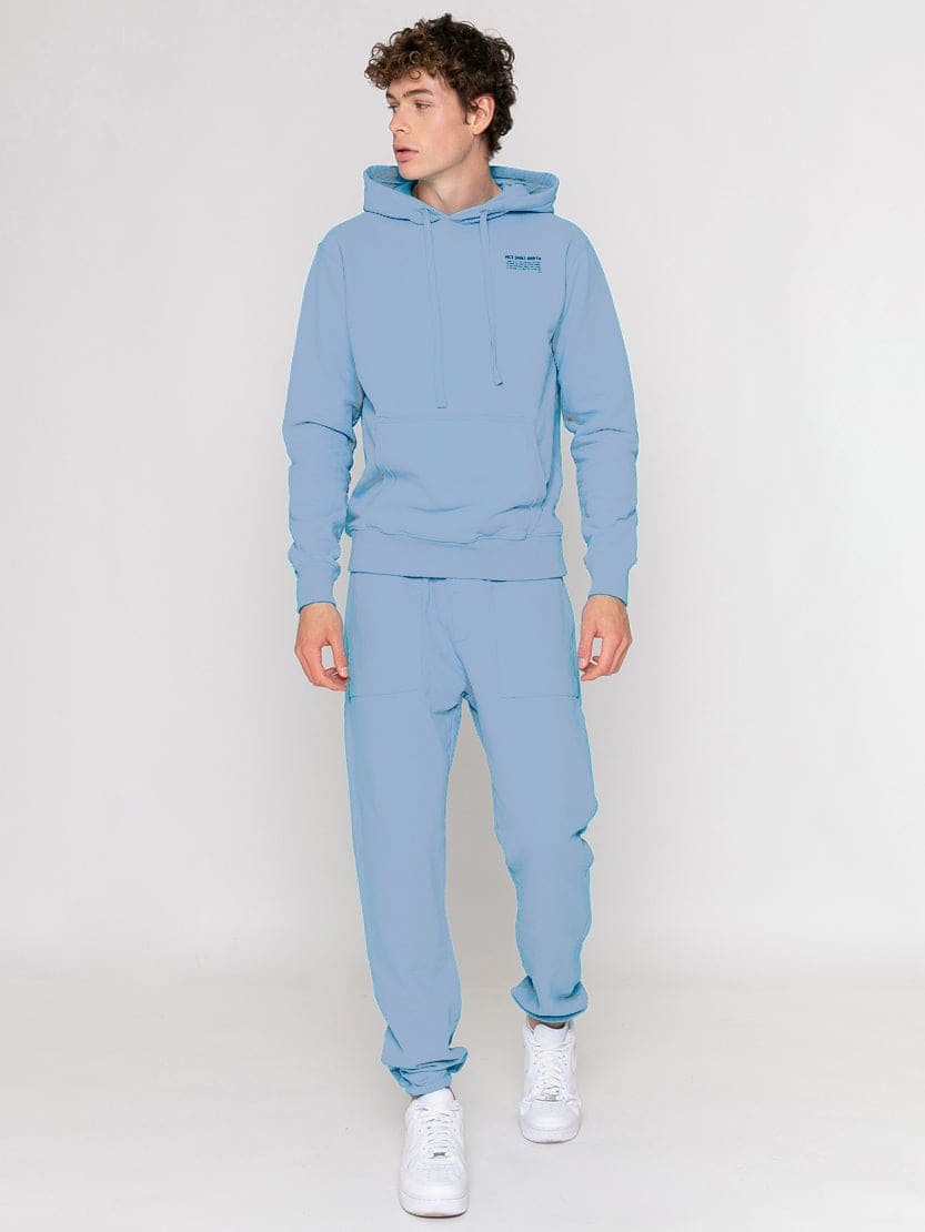 Mc2 Saint Barth Light Blue Track Pants Pantone Special Edition In Blue
