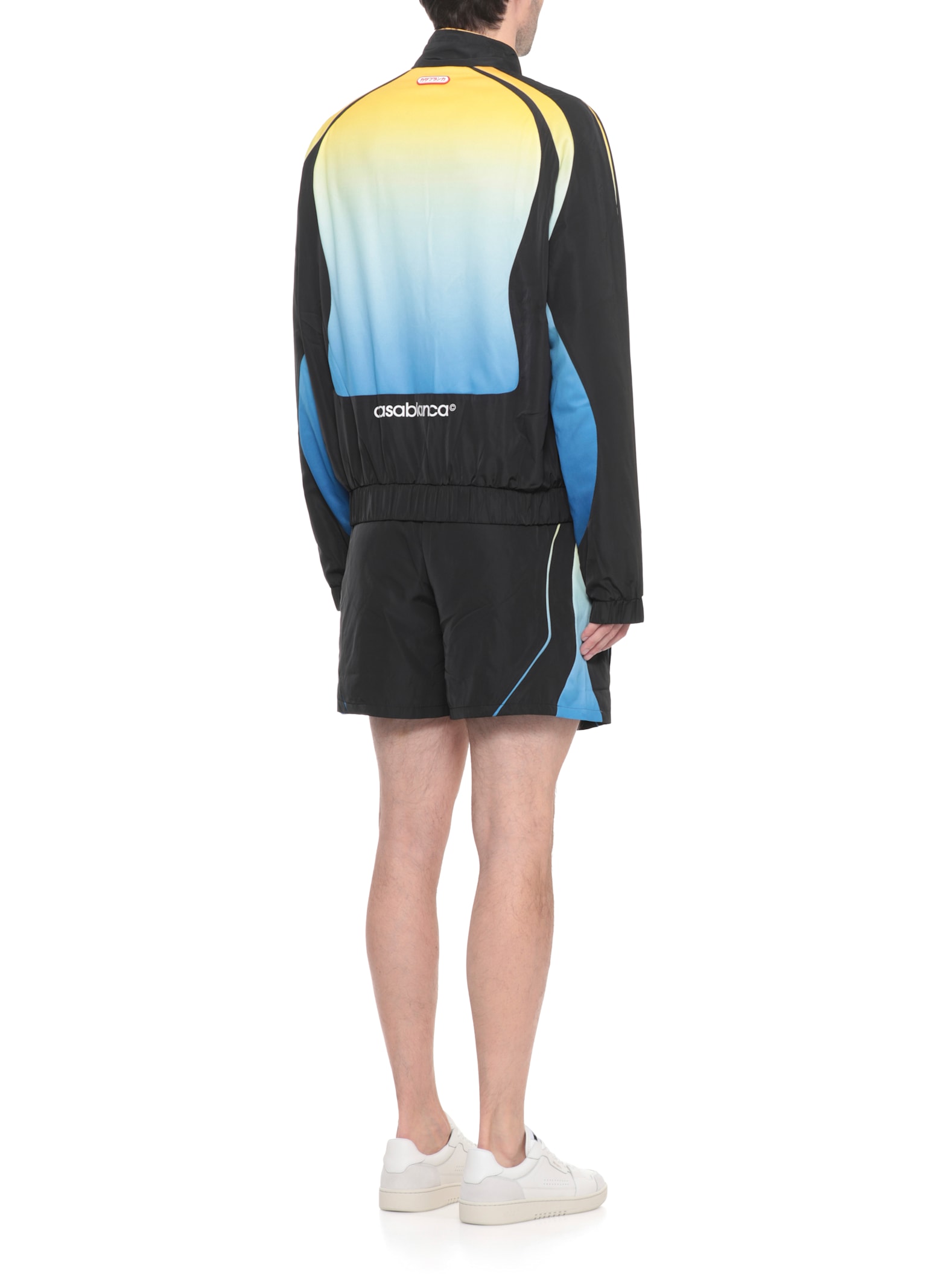 Casablanca Multicolor Short Jacket Laces In Blue