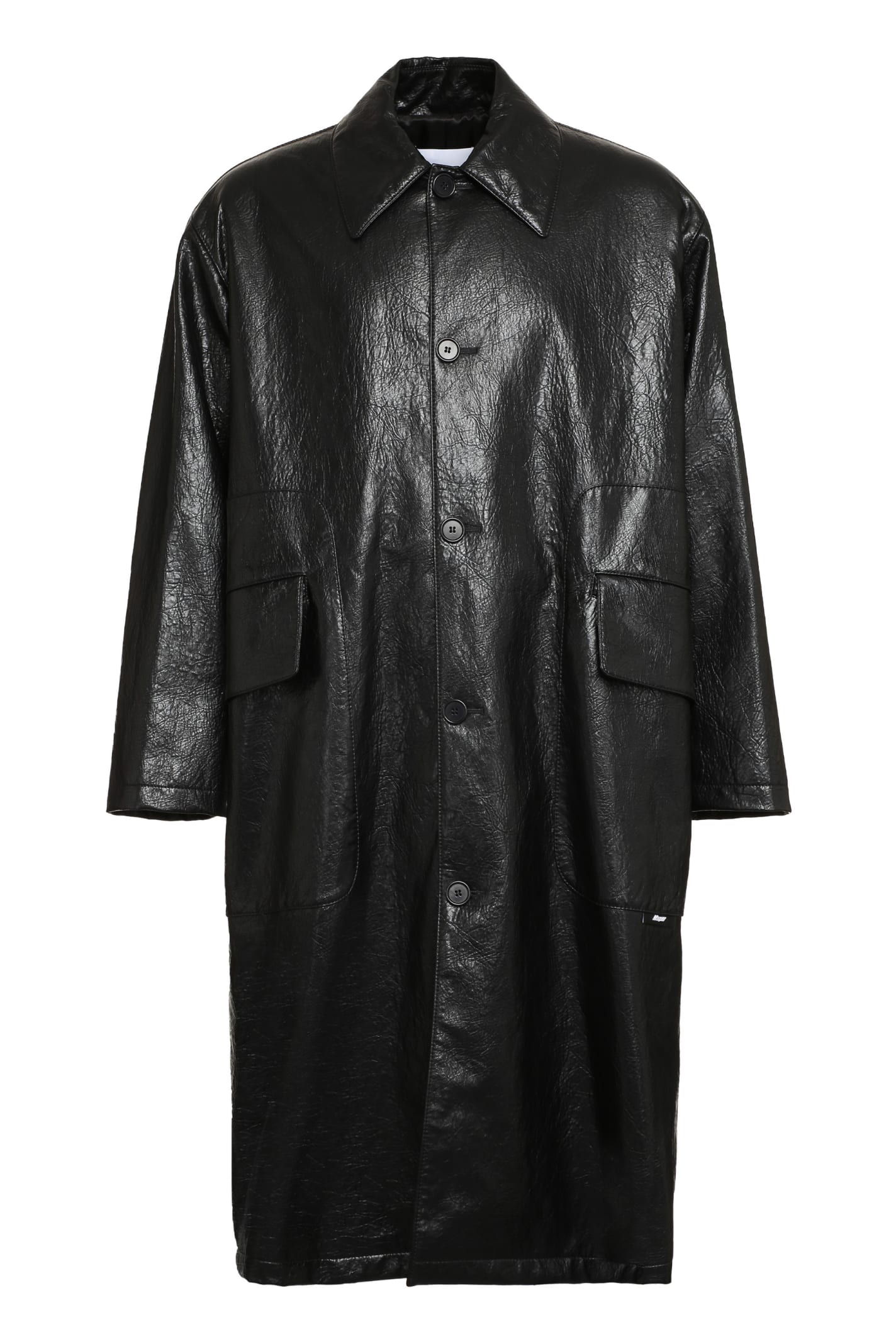 MSGM Faux Leather Coat