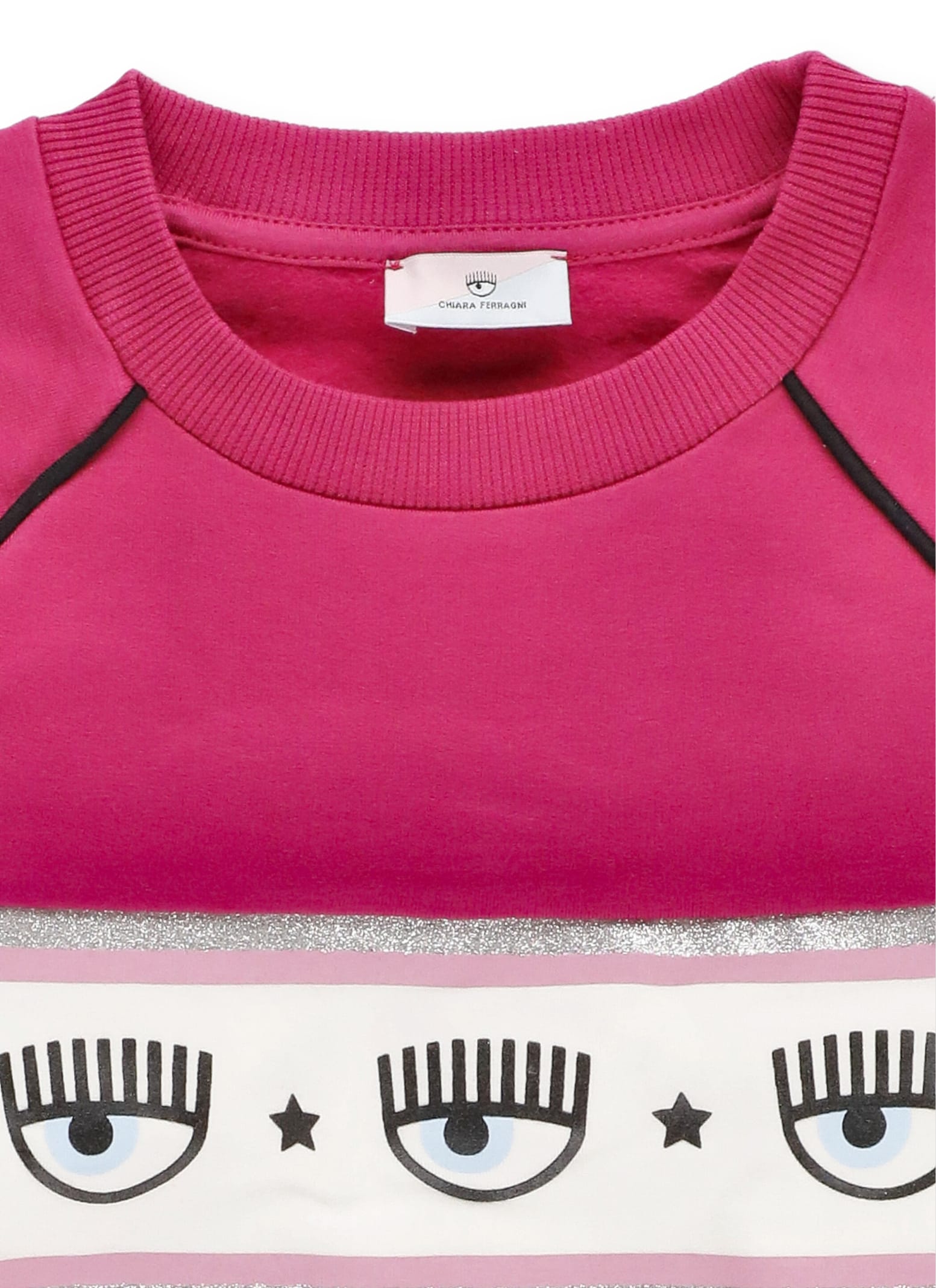 Shop Chiara Ferragni Maxi Logo Sweatshirt In Fuchsia