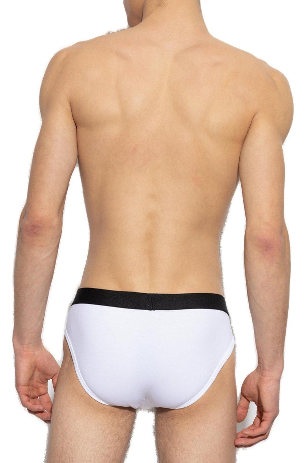 Shop Dsquared2 Logo Waistband Two-pack Briefs
