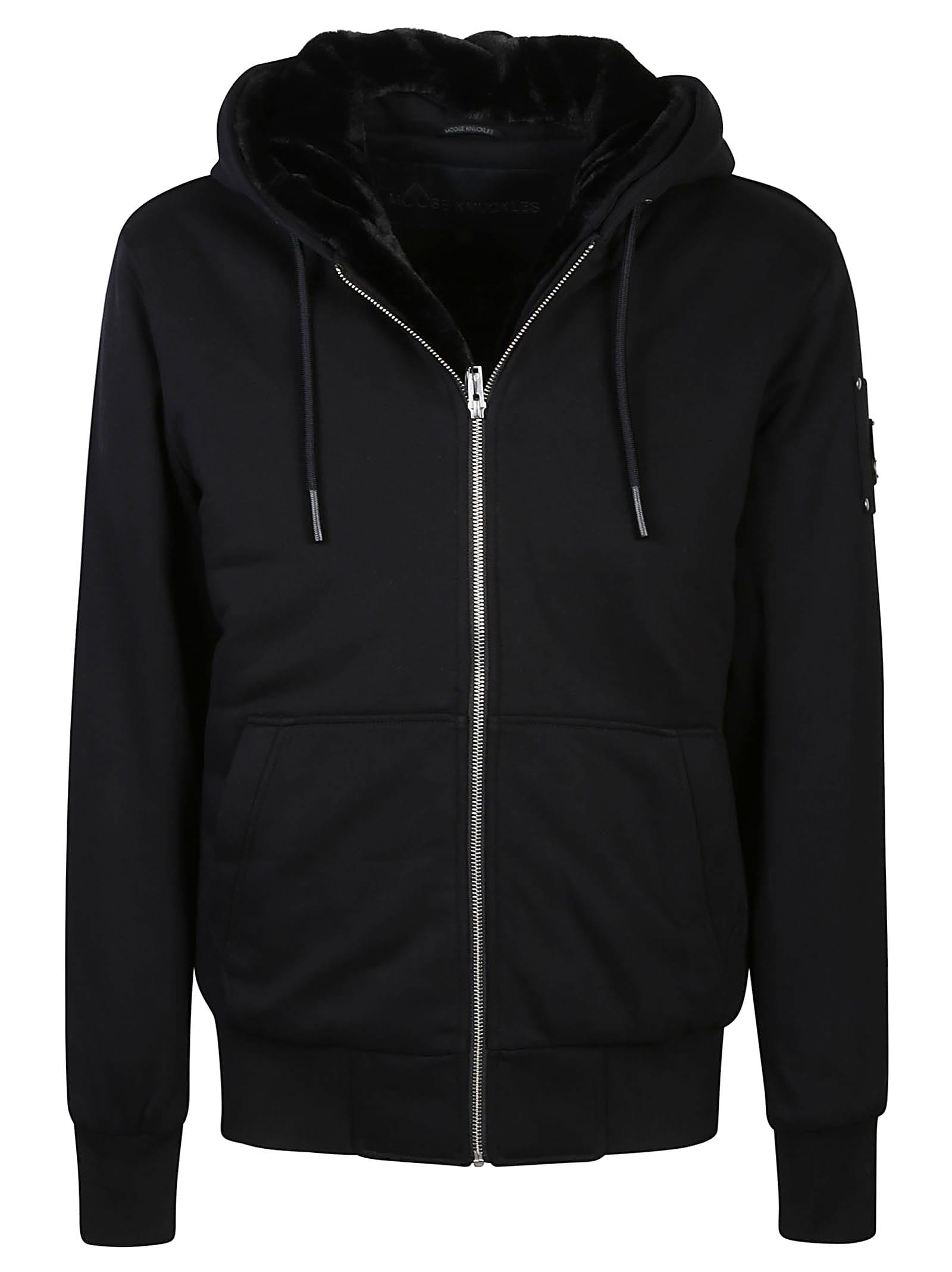 Moose Knuckles Classic Bunny Sweatshirt In Black
