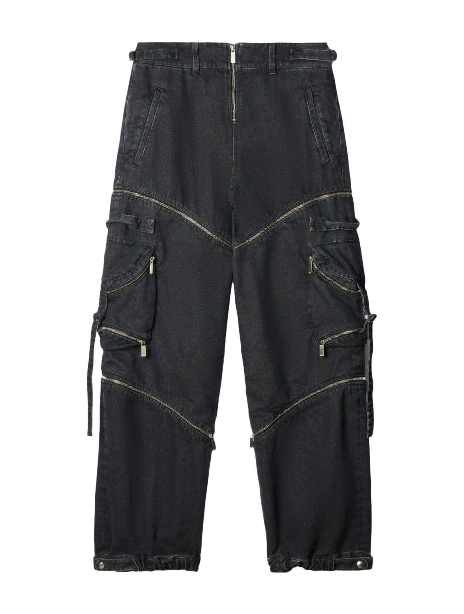 Shop Off-white Zip Dnm Cargo Pant In Vintage Grey
