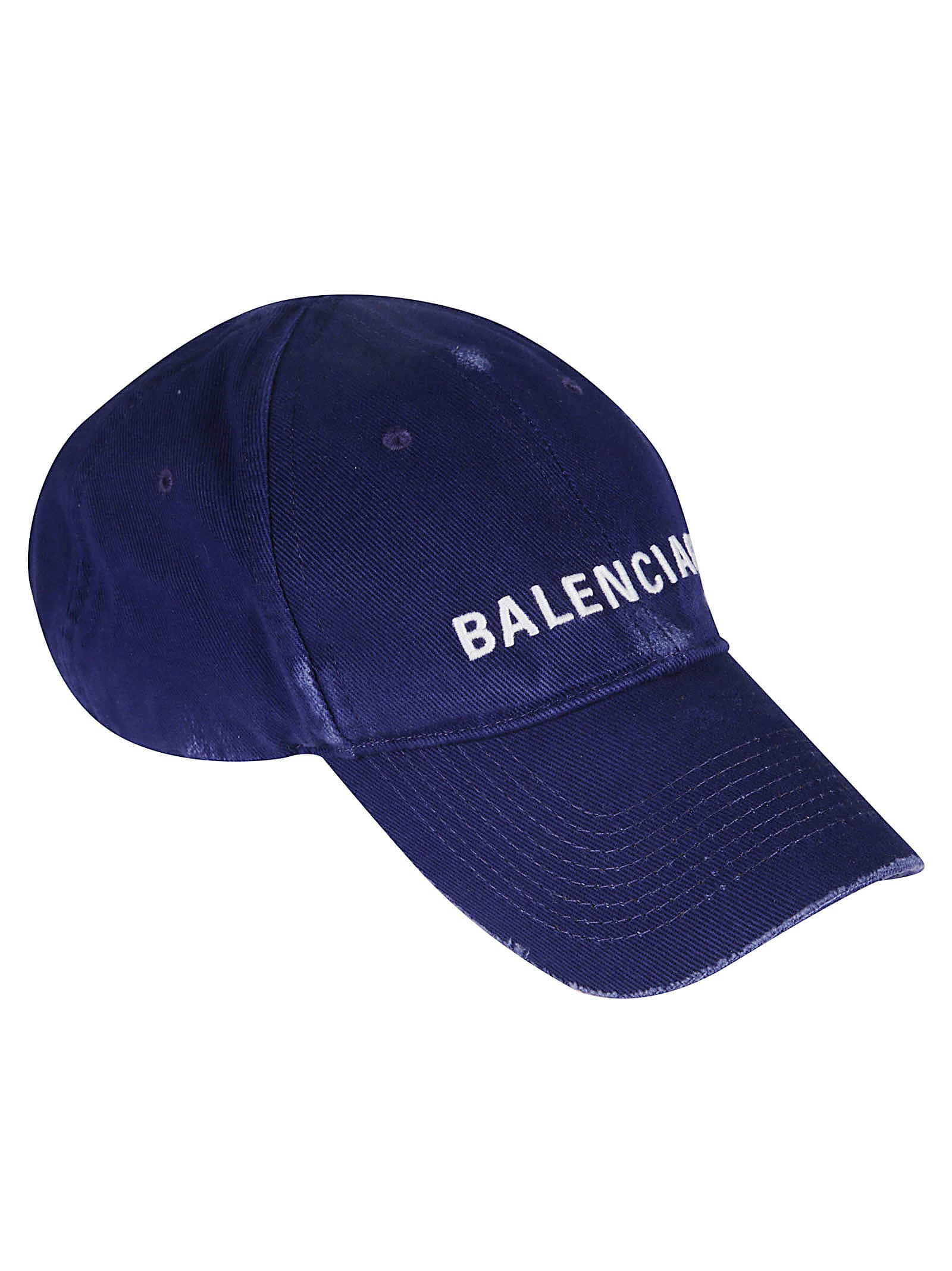 Balenciaga Classic Baseball Cap In Blu