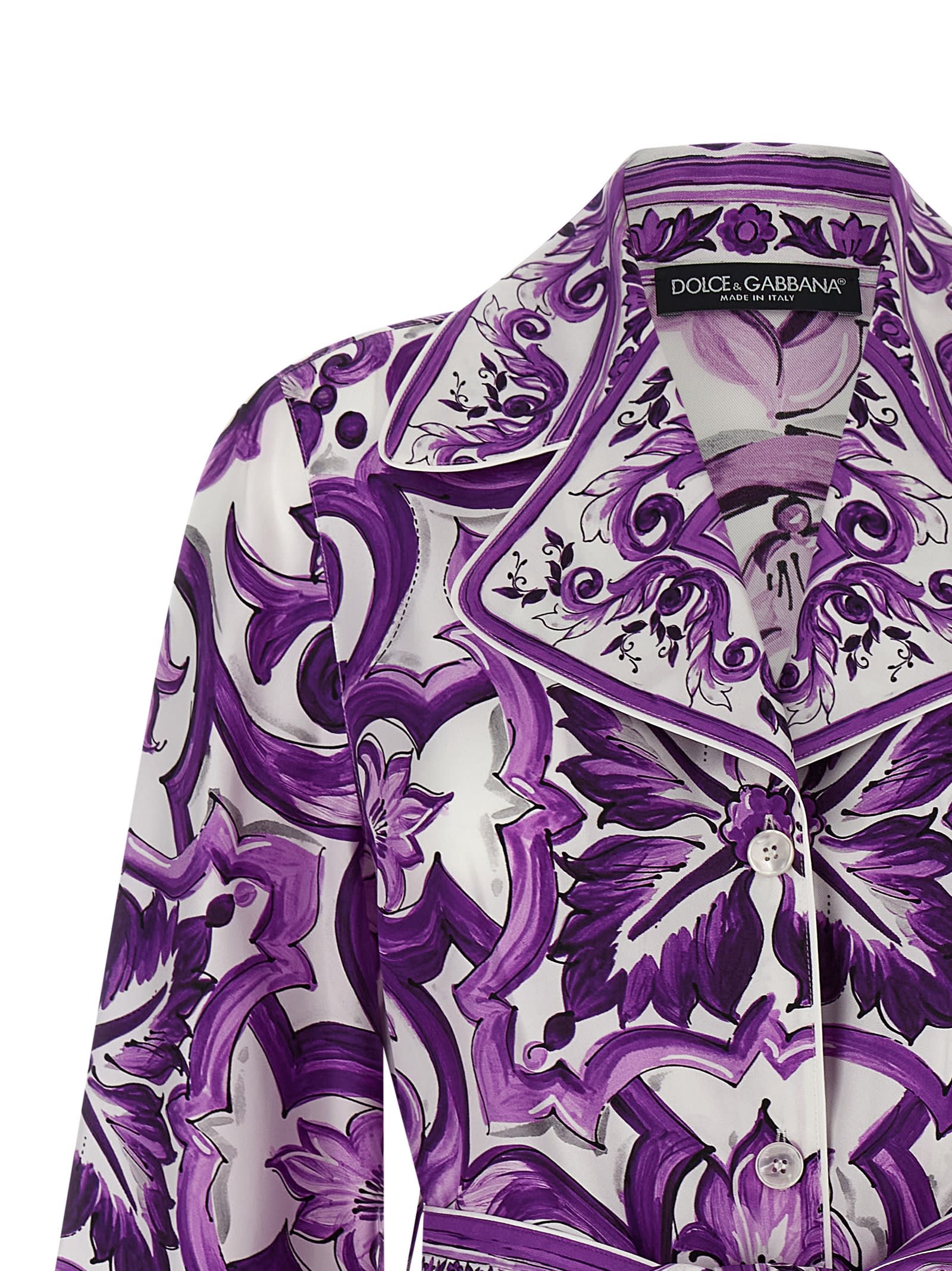 Dolce & Gabbana Pajama Shirt Sweaters And Cardigans Multicolor In Multi