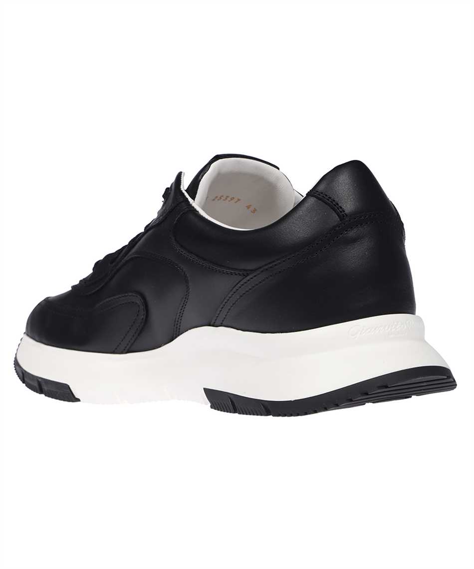 Shop Gianvito Rossi Leather Low-top Sneakers In Black