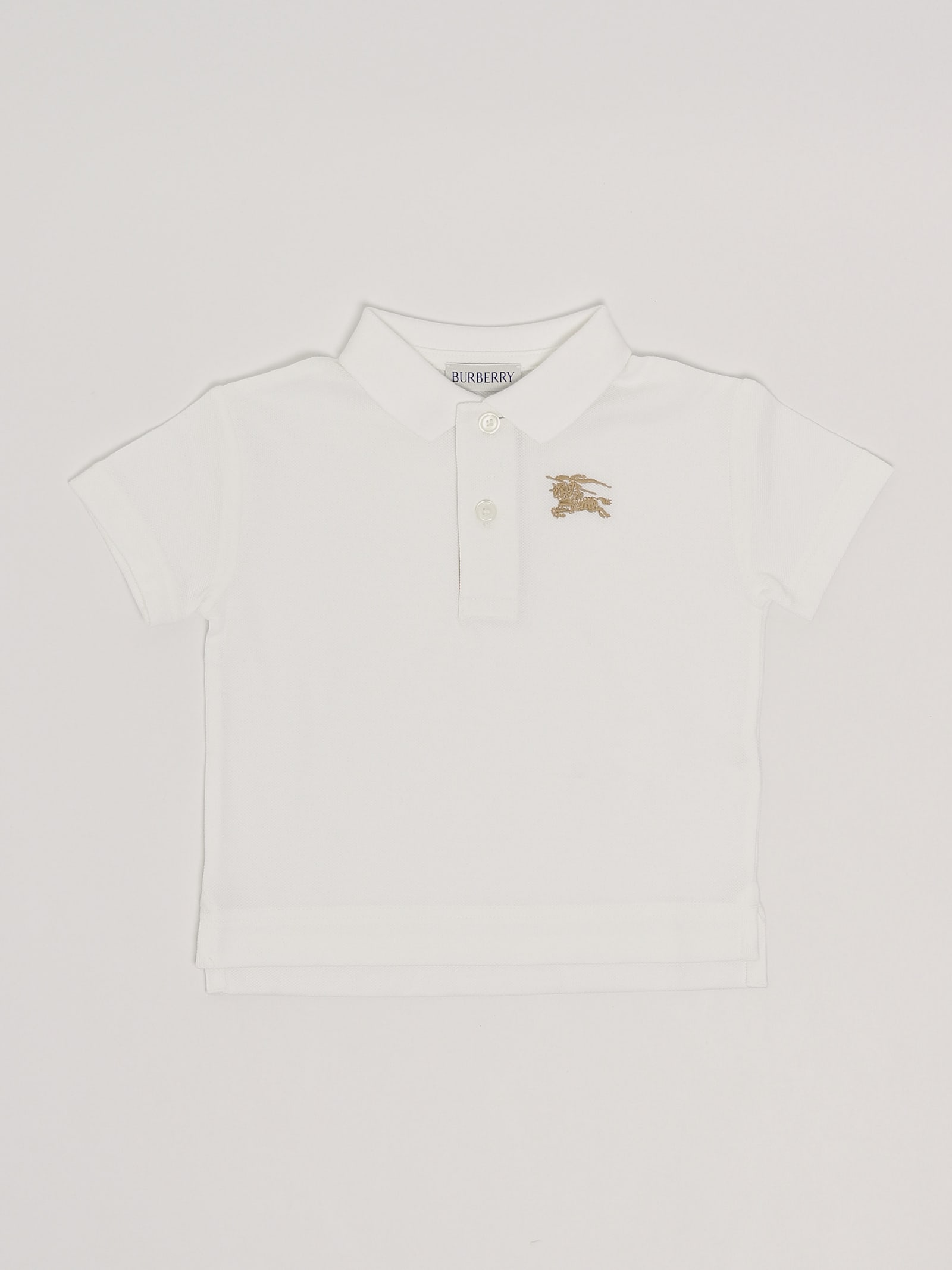 Burberry Johane Polo Polo In Bianco