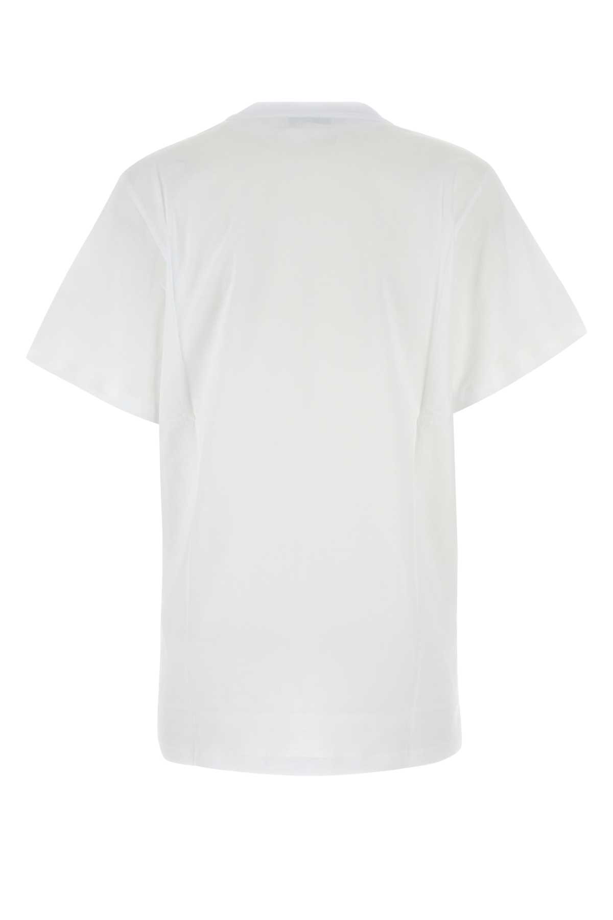 Max Mara Crew Neck Cotton T-shirt By Mango In White