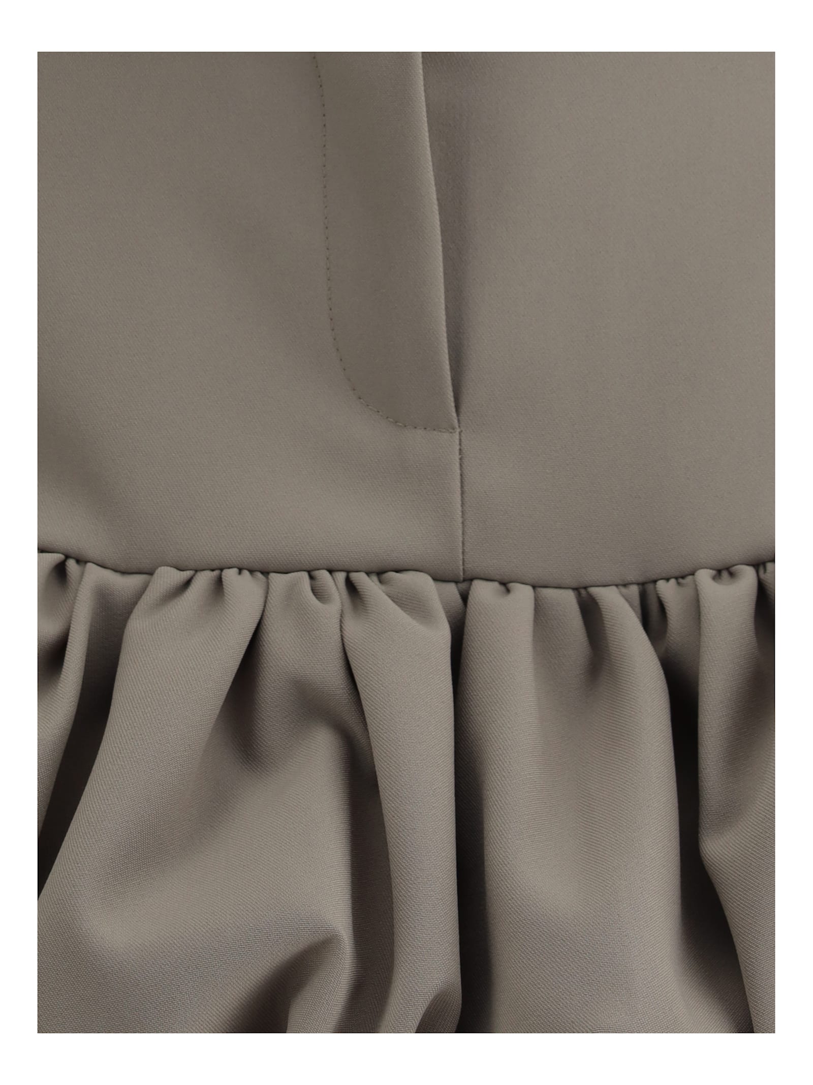 Coperni Women Gathered Hem Miniskirt In Beige