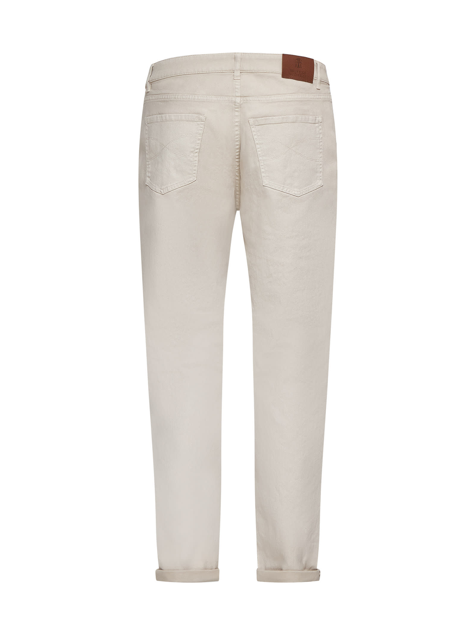 Shop Brunello Cucinelli Jeans In Semi Di Lino