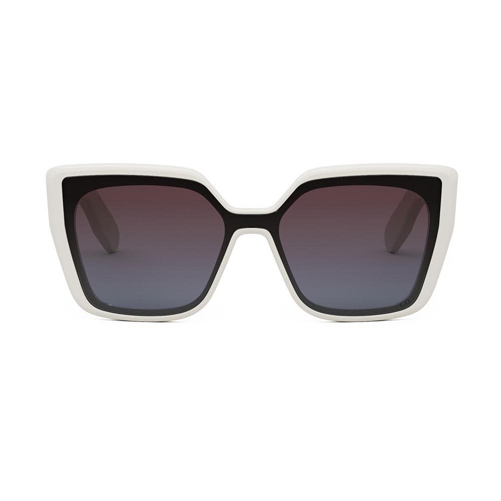 Dior Sunglasses In Bianco/bordeaux Sfumato