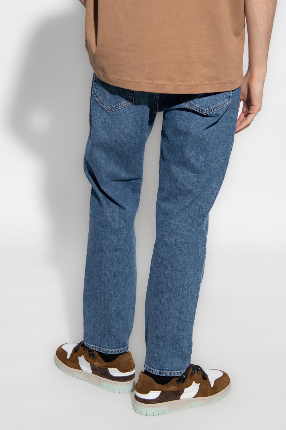 Acne Studios Men Organic Cotton Skinny Jeans In Multi