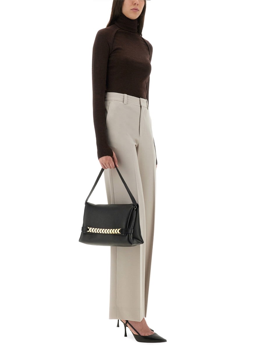 Victoria Beckham Brown Raglan Sleeve Sweater In Brown