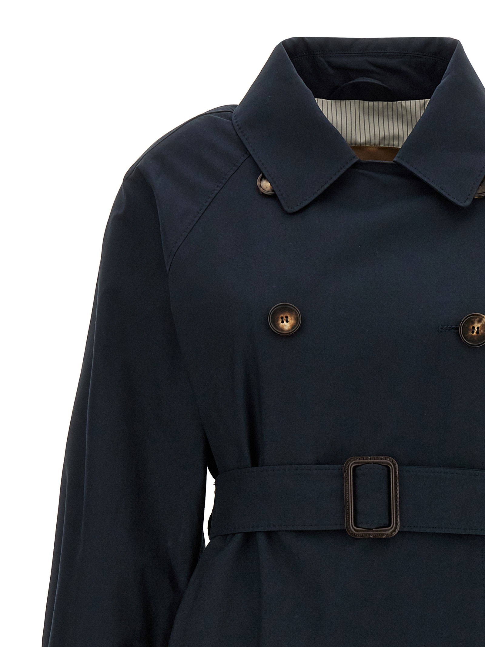Max Mara The Cube Ctrench Trench Coat In Blue