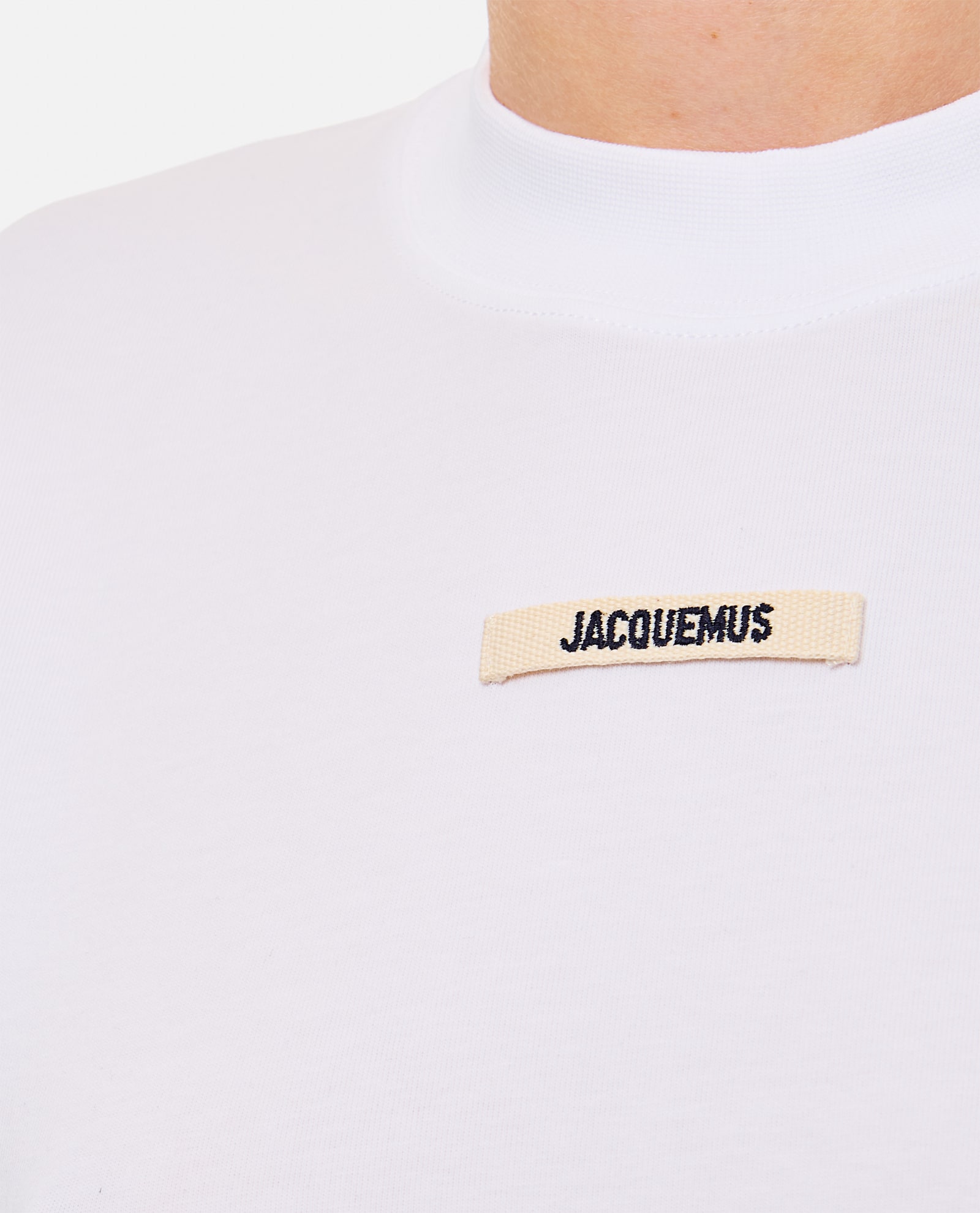 Jacquemus Relaxed Fit Crew-neck T-shirt With Front Print In White