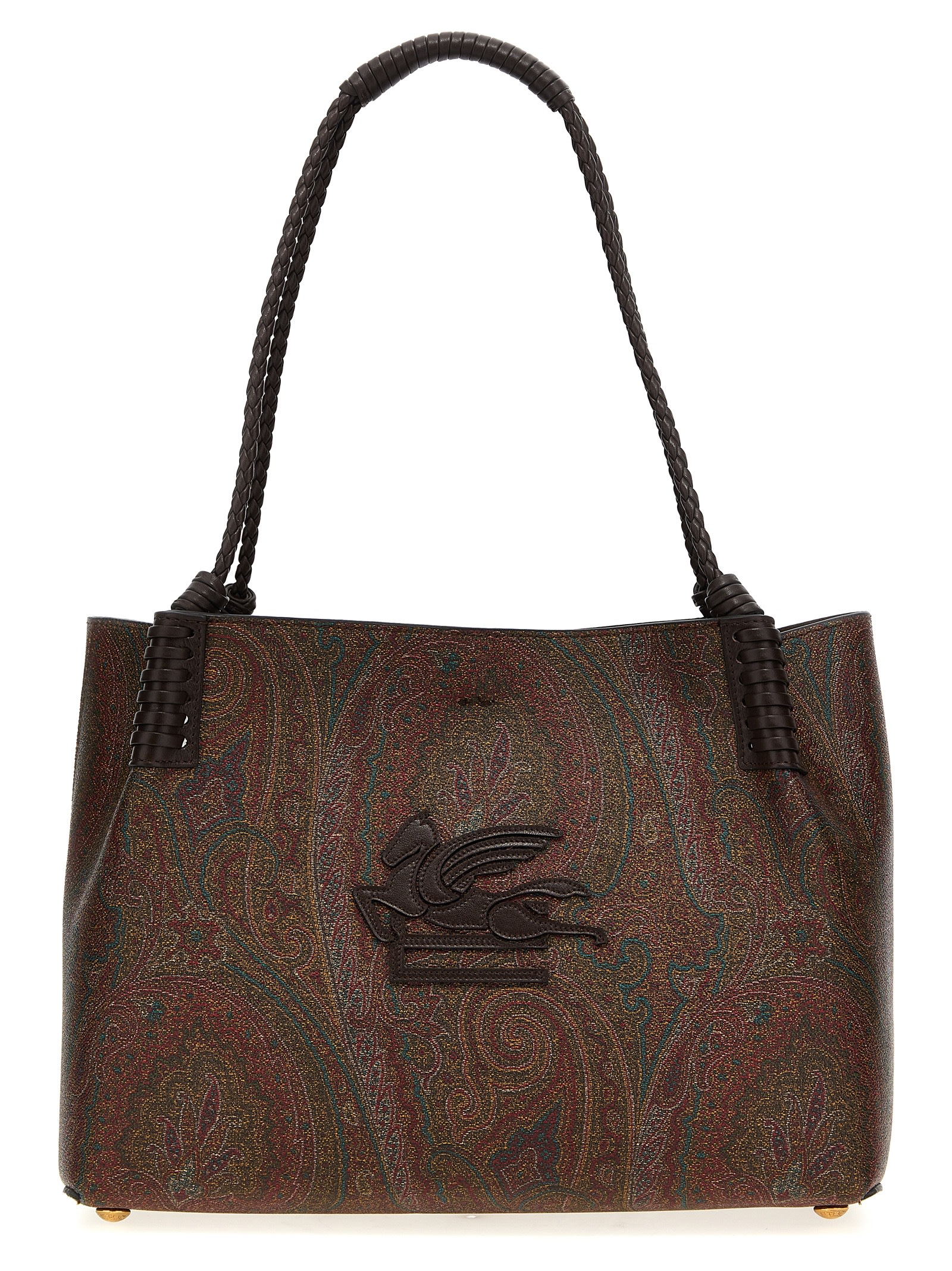 Shop Etro Libra S Shopping Bag In Brown