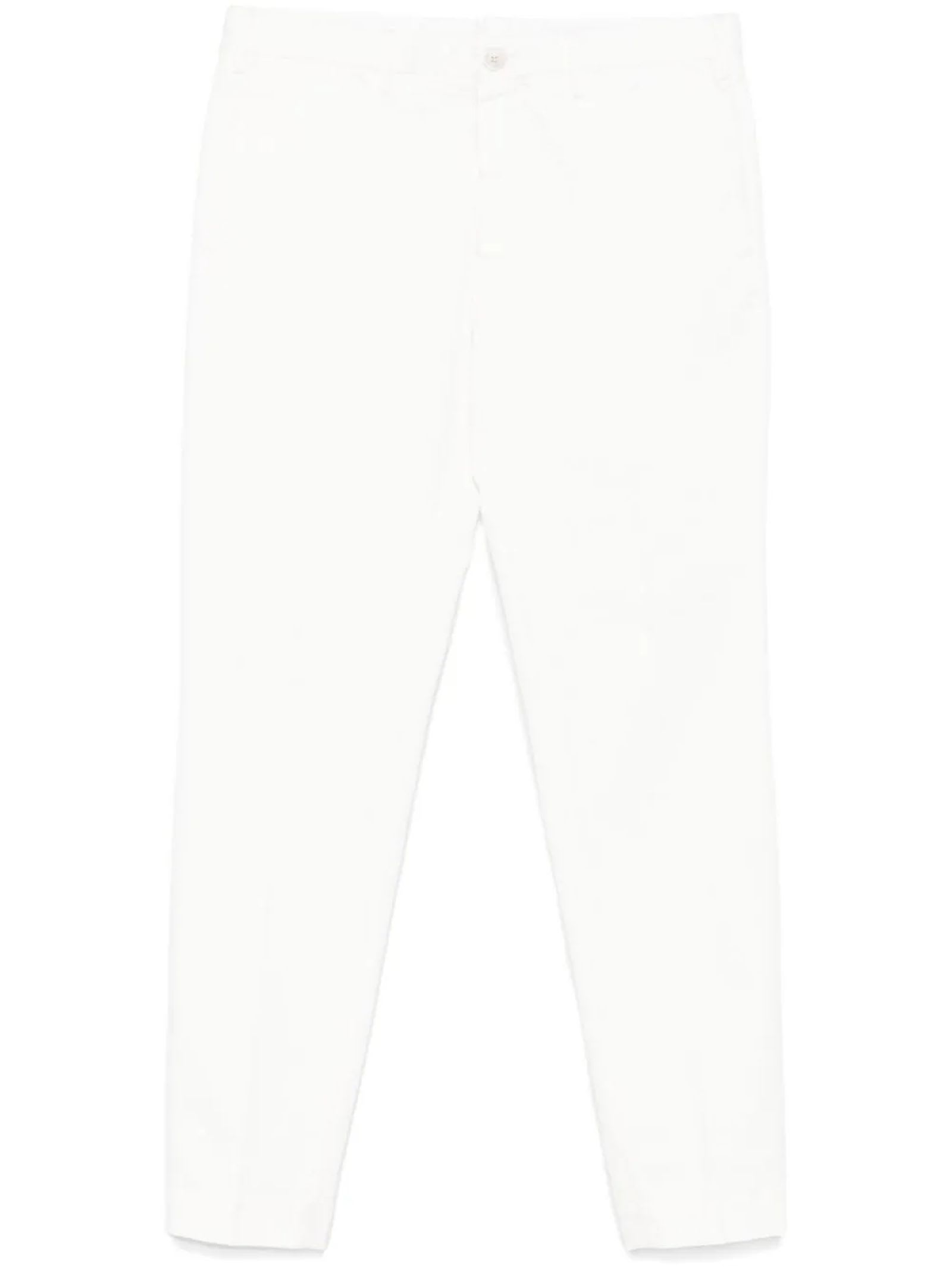Incotex White Cotton Trousers