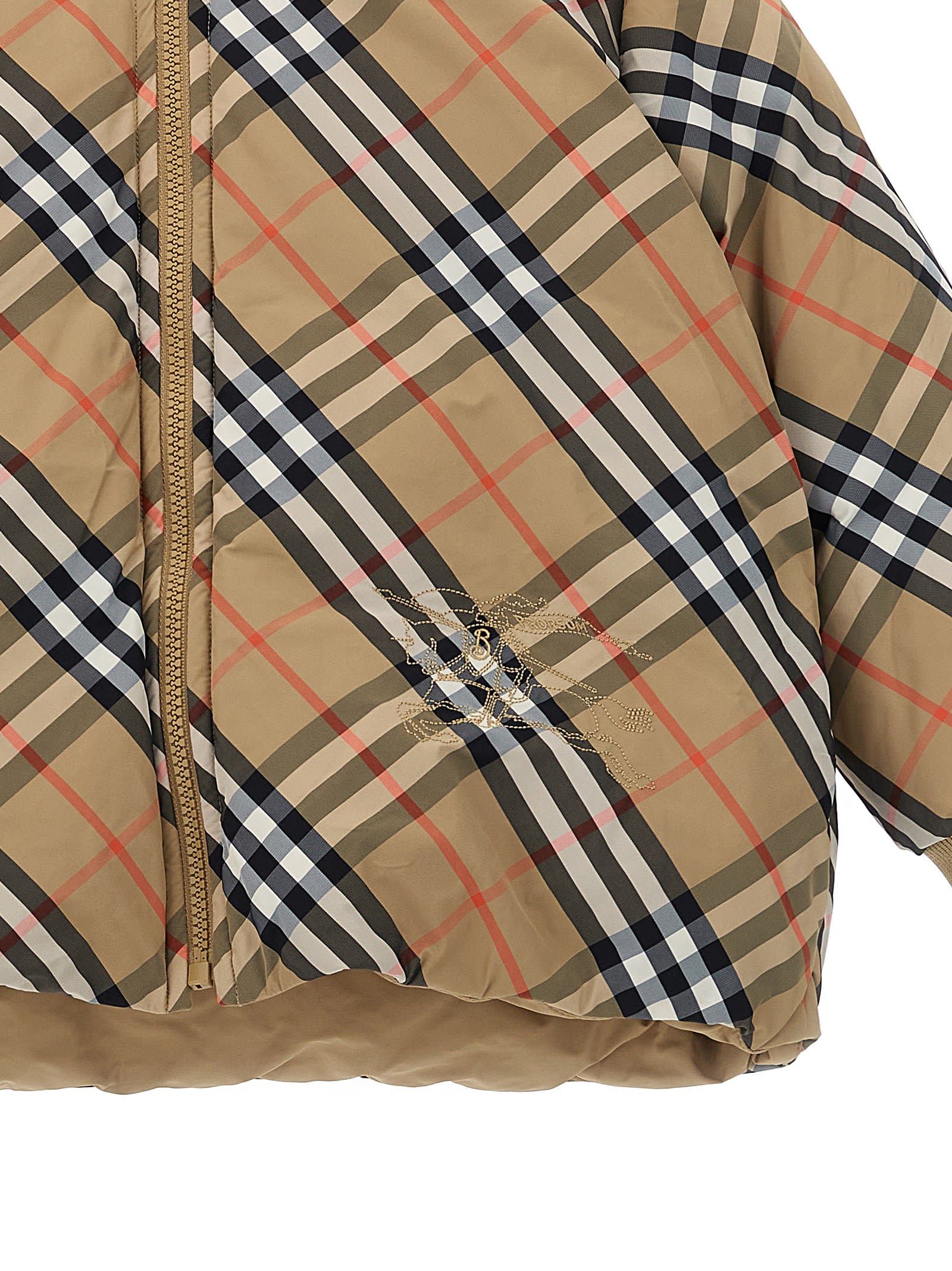 Burberry Axel Reversible Down Jacket In Brown