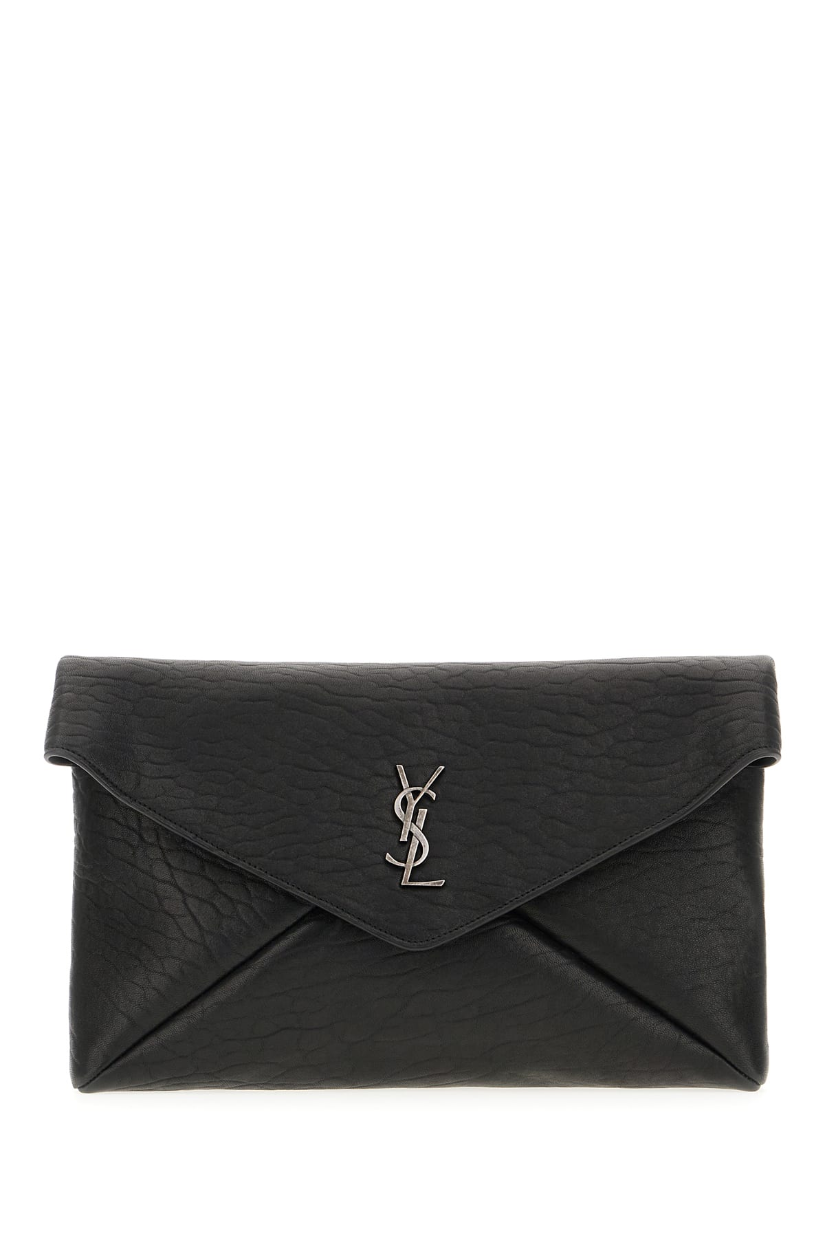 Black Nappa Leather Clutch
