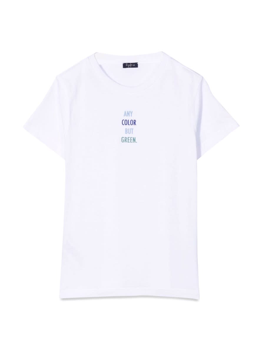 Shop Il Gufo T-shirt M/short Blue/white