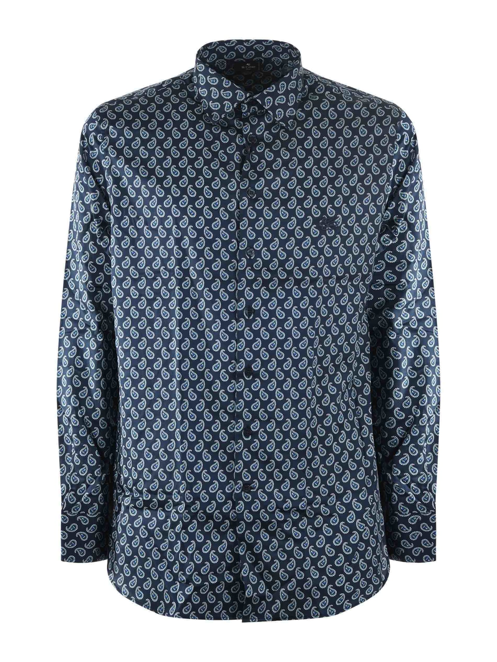 Shop Etro Shirt In Blue