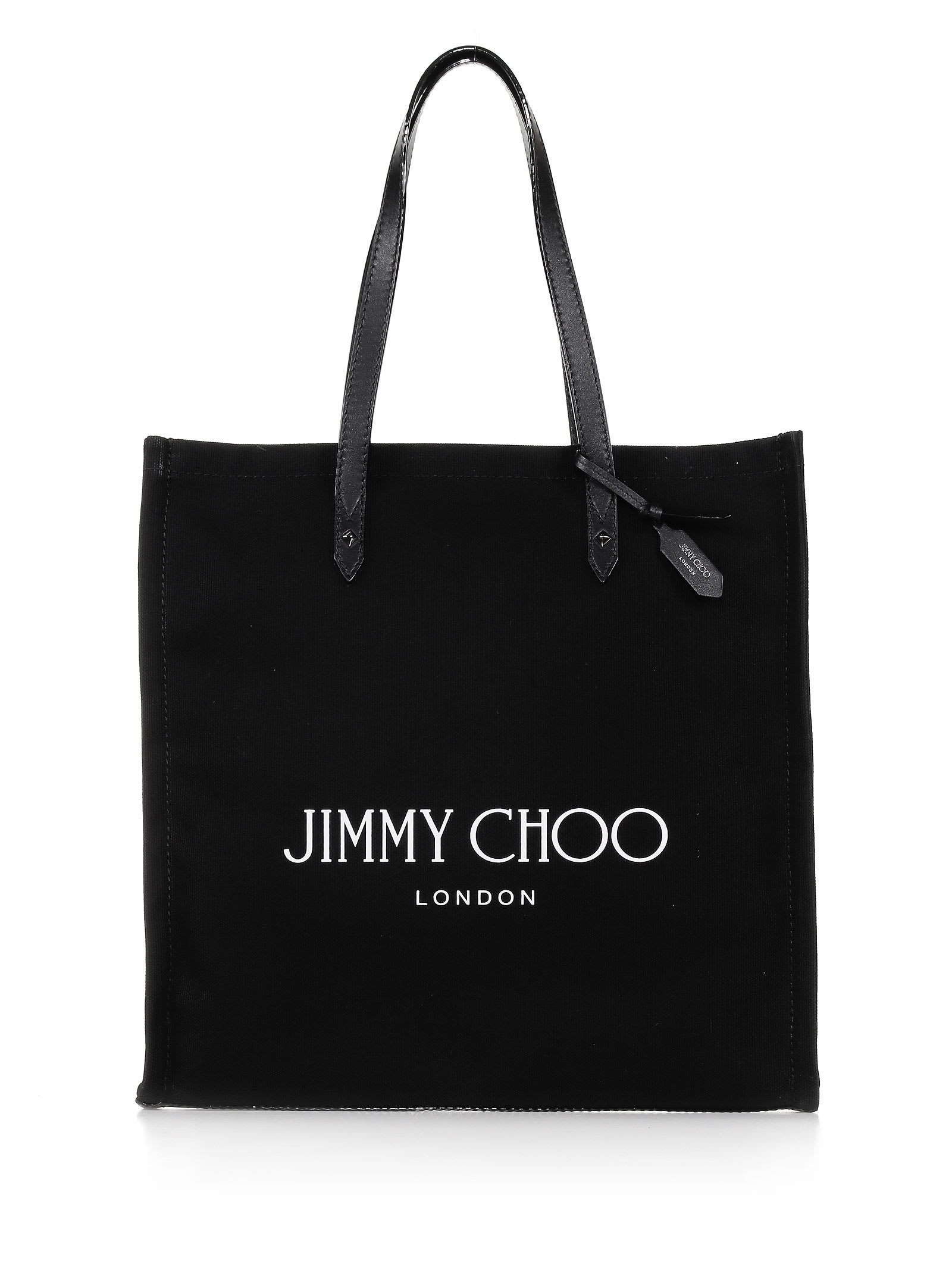 Jimmy Choo Shopping Canvas Logo Tote