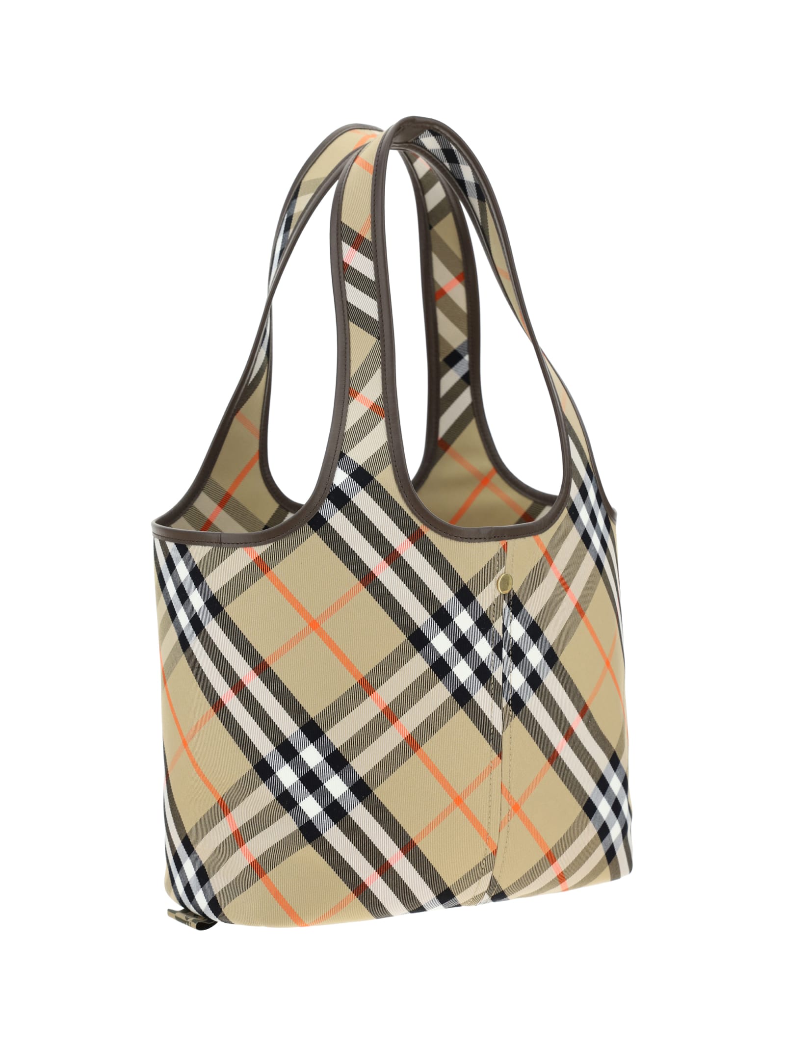 Shop Burberry Shoulder Tote Bag In Sand