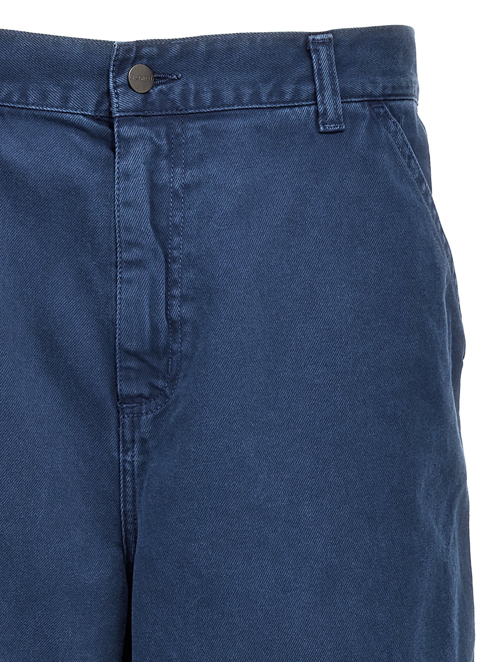 Shop Carhartt Garrison Trousers In Blue