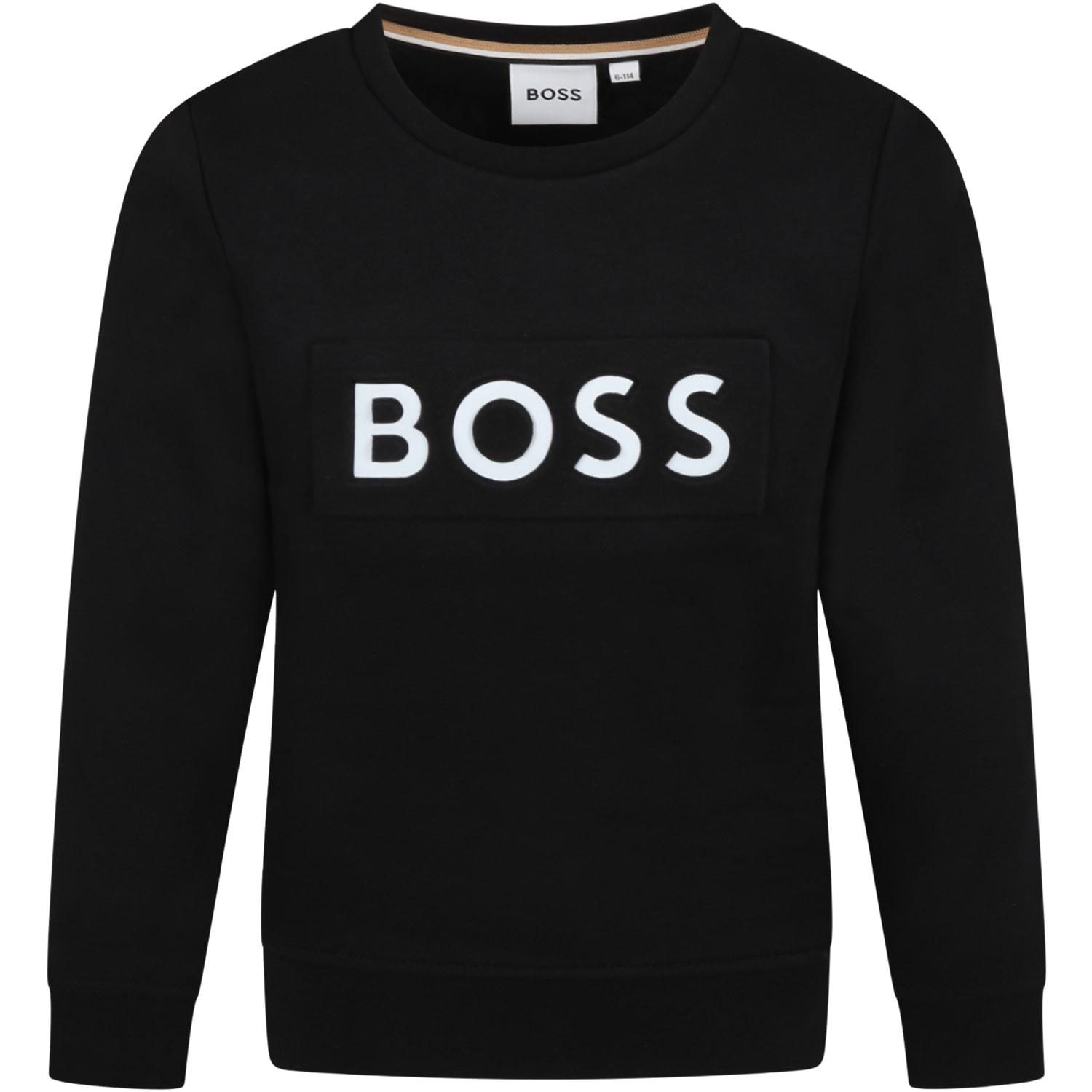 Hugo Boss Black Sweatshirt For Boy With Logo
