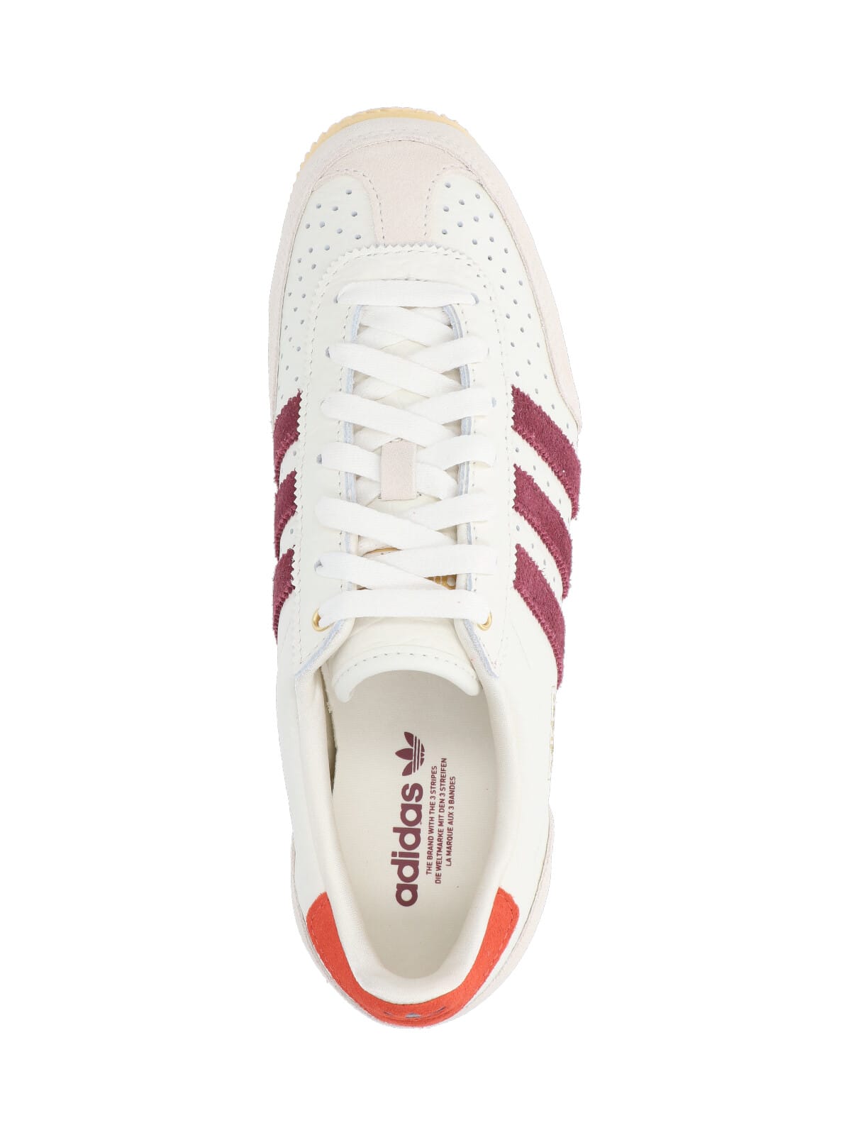 Adidas Originals Womens Offwhite Shadow Red Oran Japan Leather Low-top Trainers