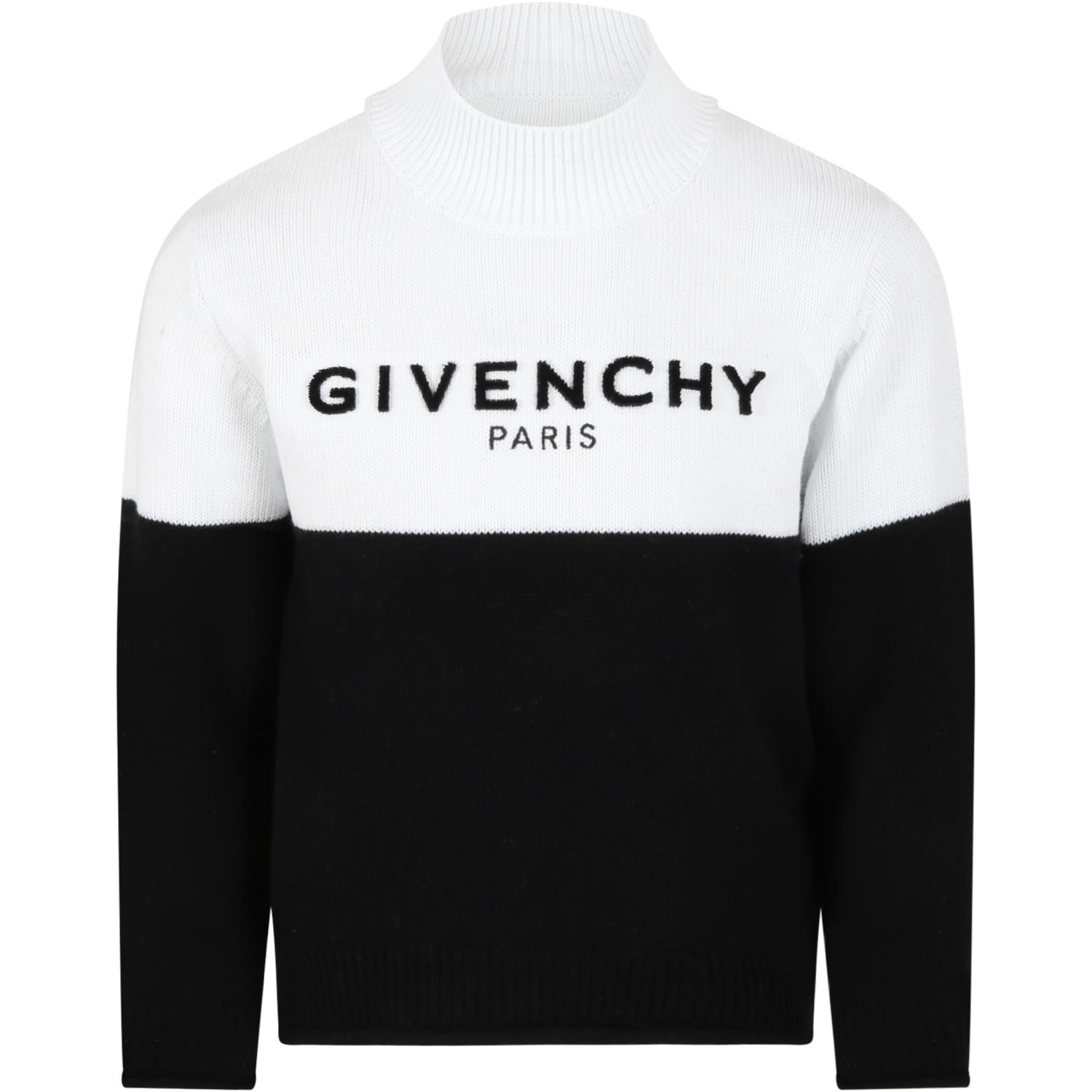 GIVENCHY MULTICOLOR SWEATER FOR KIDS WITH LOGO,H15221 M41