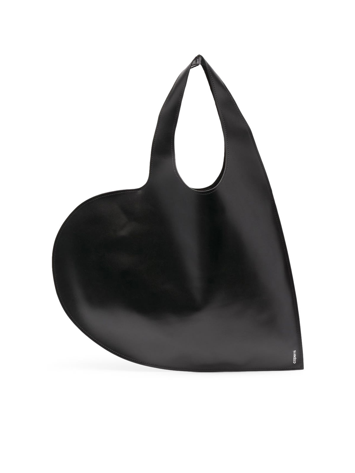 Shop Coperni Heart Tote Bag In Black