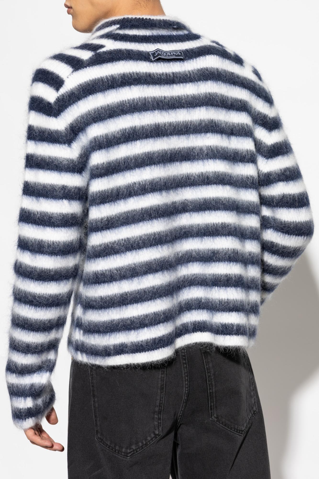 Shop Jacquemus Mohair Sweater In Multicolour