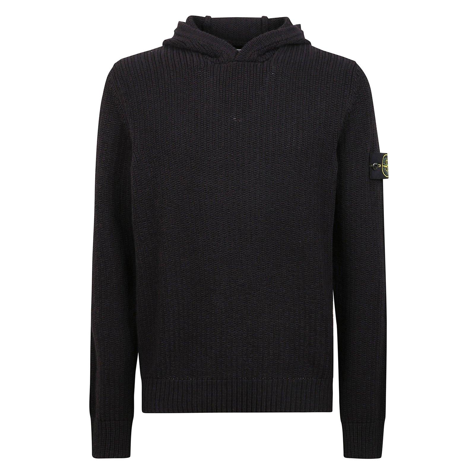 Long-sleeved Knitted Hoodie