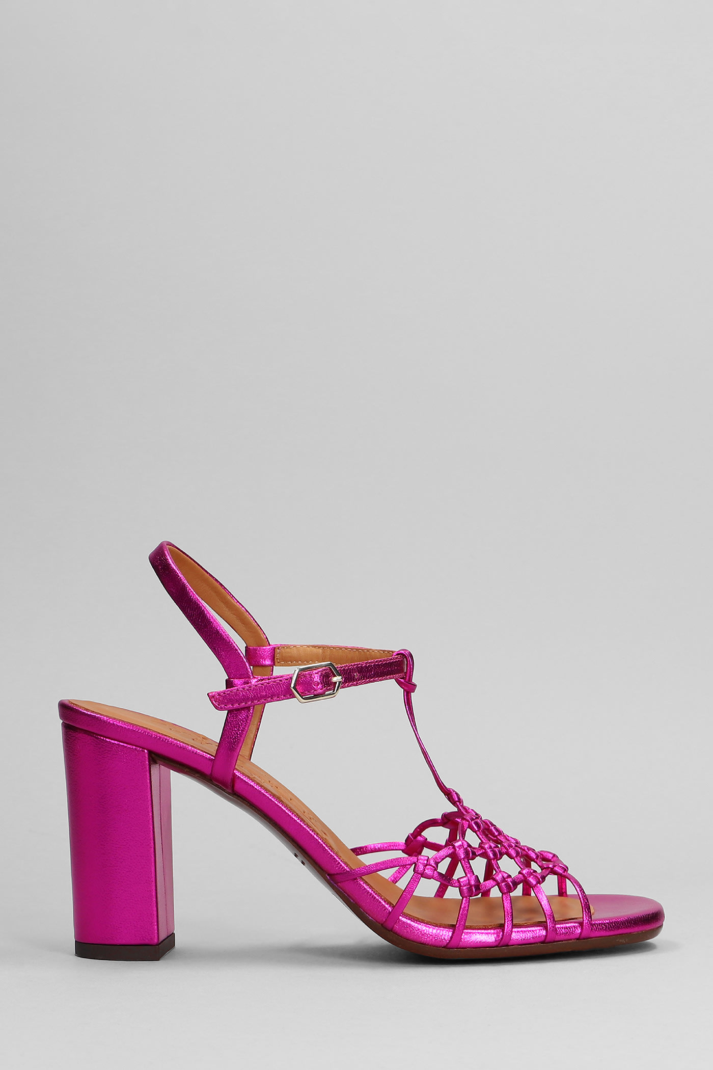 Chie Mihara Bassi Sandals In Fuxia Leather