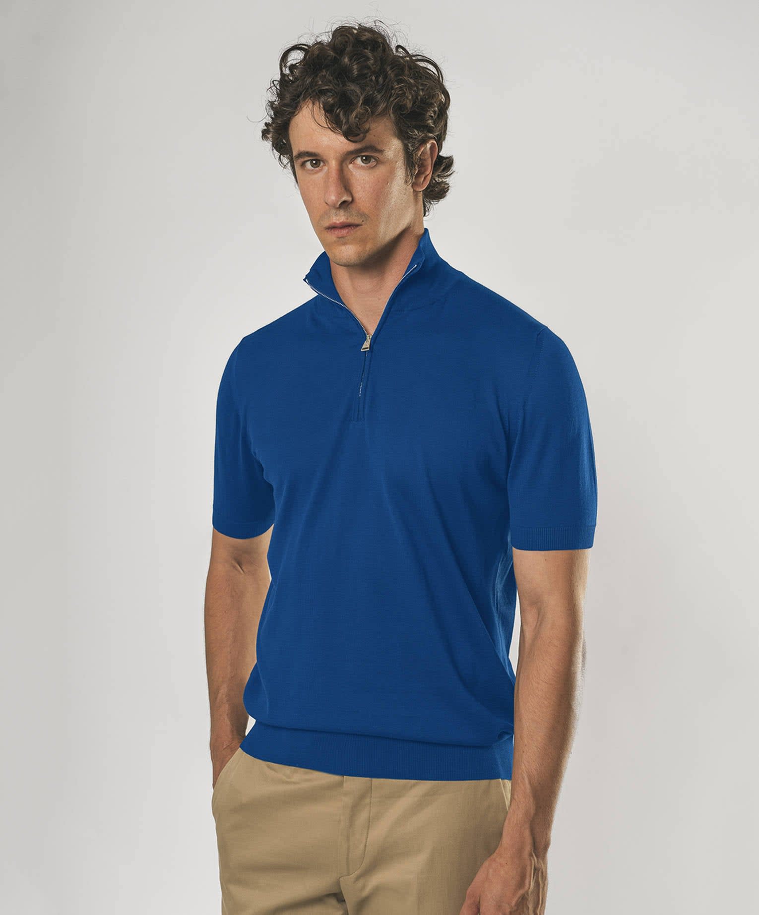 Larusmiani Paul T-shirt With Zip Sweater
