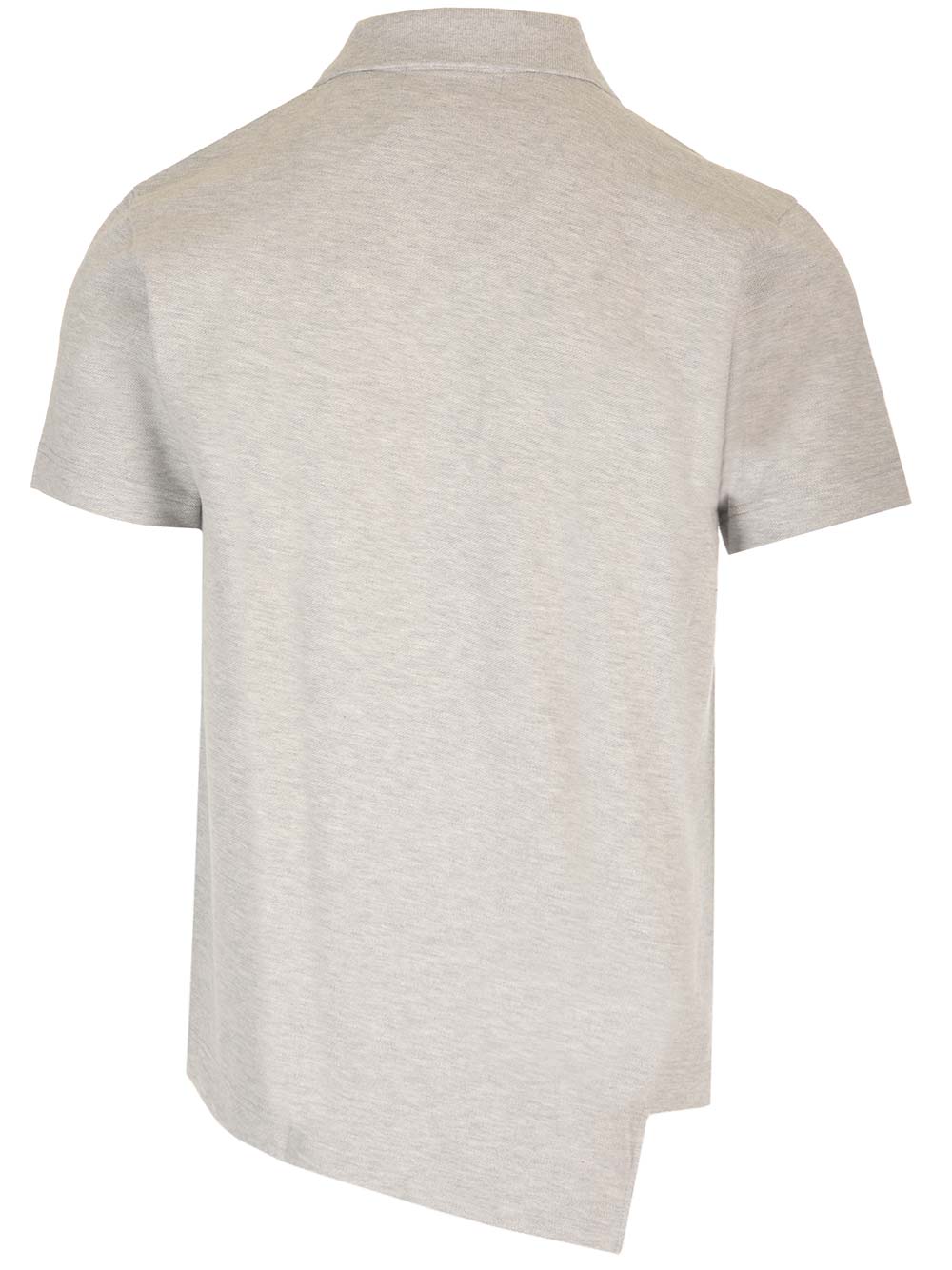 Shop Comme Des Garçons Shirt Asymmetric Lacoste Polo Shirt In Top Grey