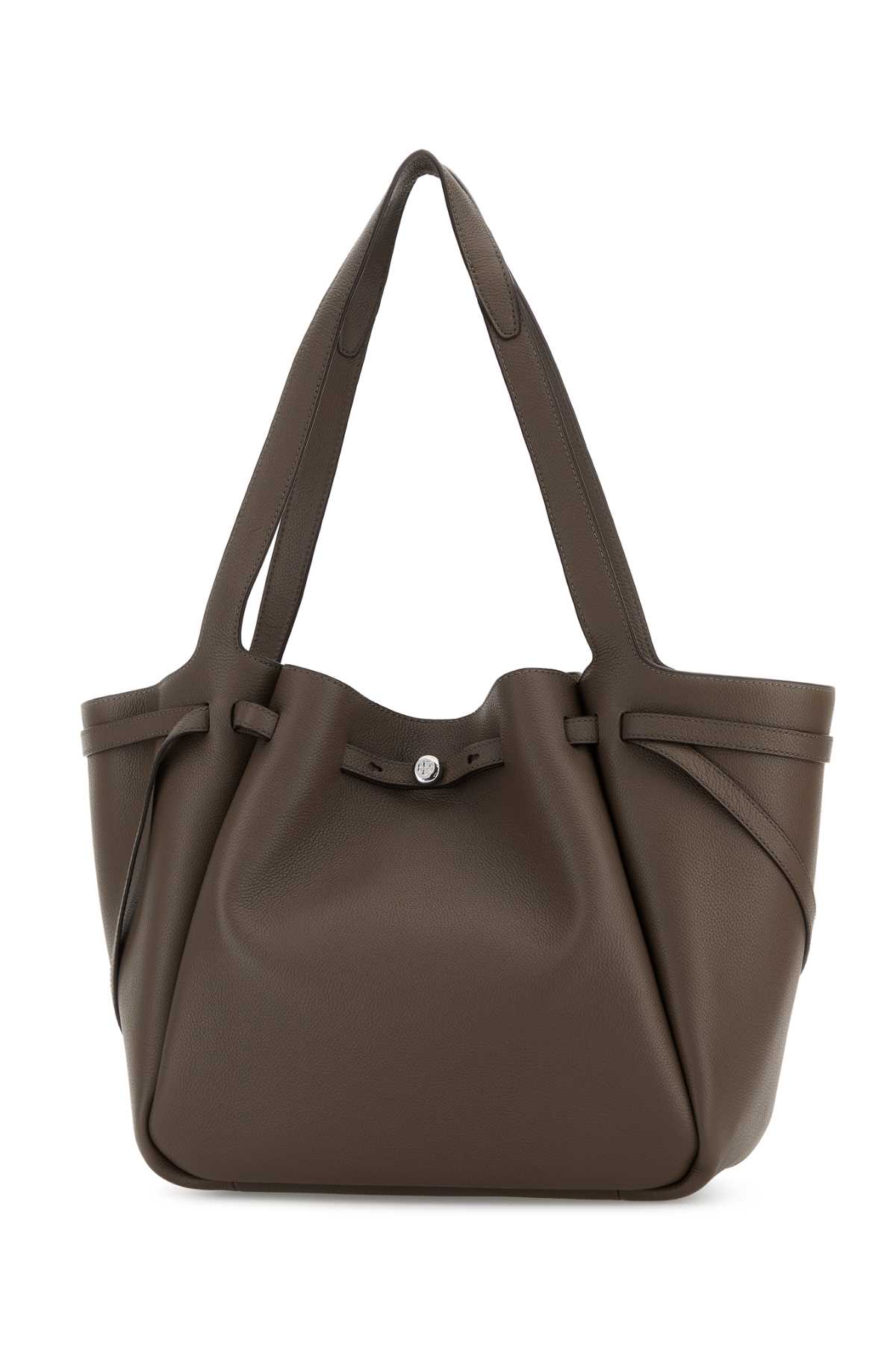 Tory Burch Mud Leather Romy Shopping Bag