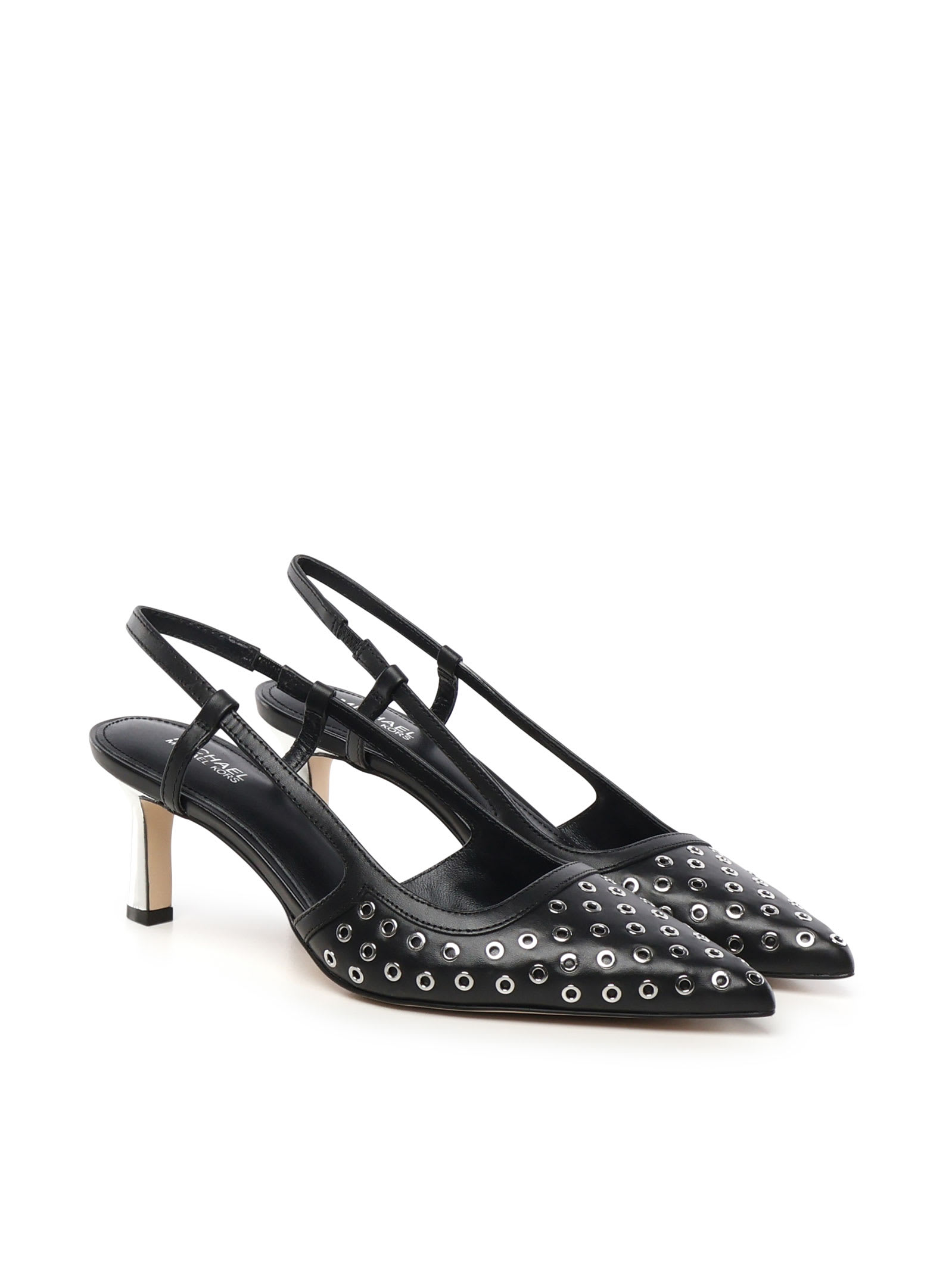 Michael Michael Kors Alora Slingback Decollete In Black