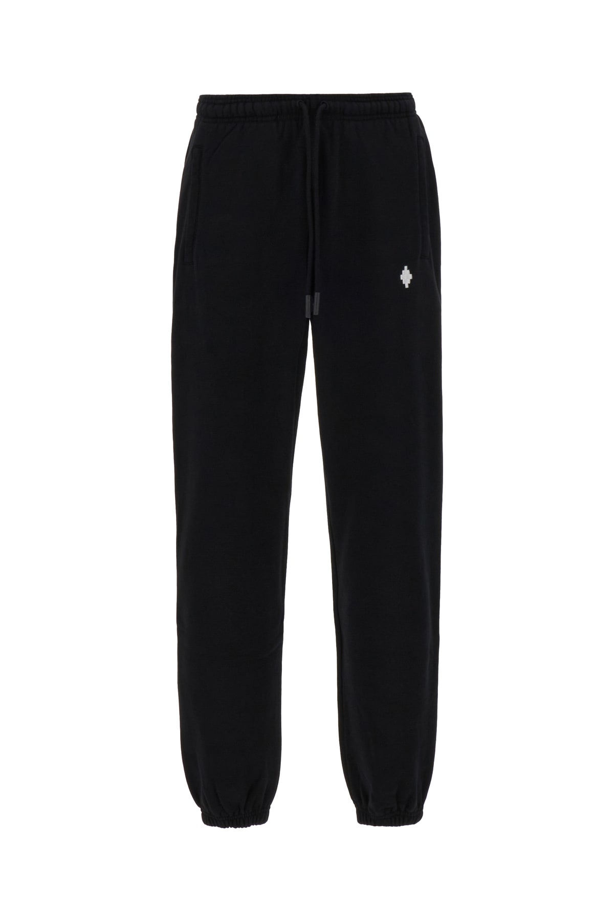 Marcelo Burlon County Of Milan Black Cotton Joggers In 1001