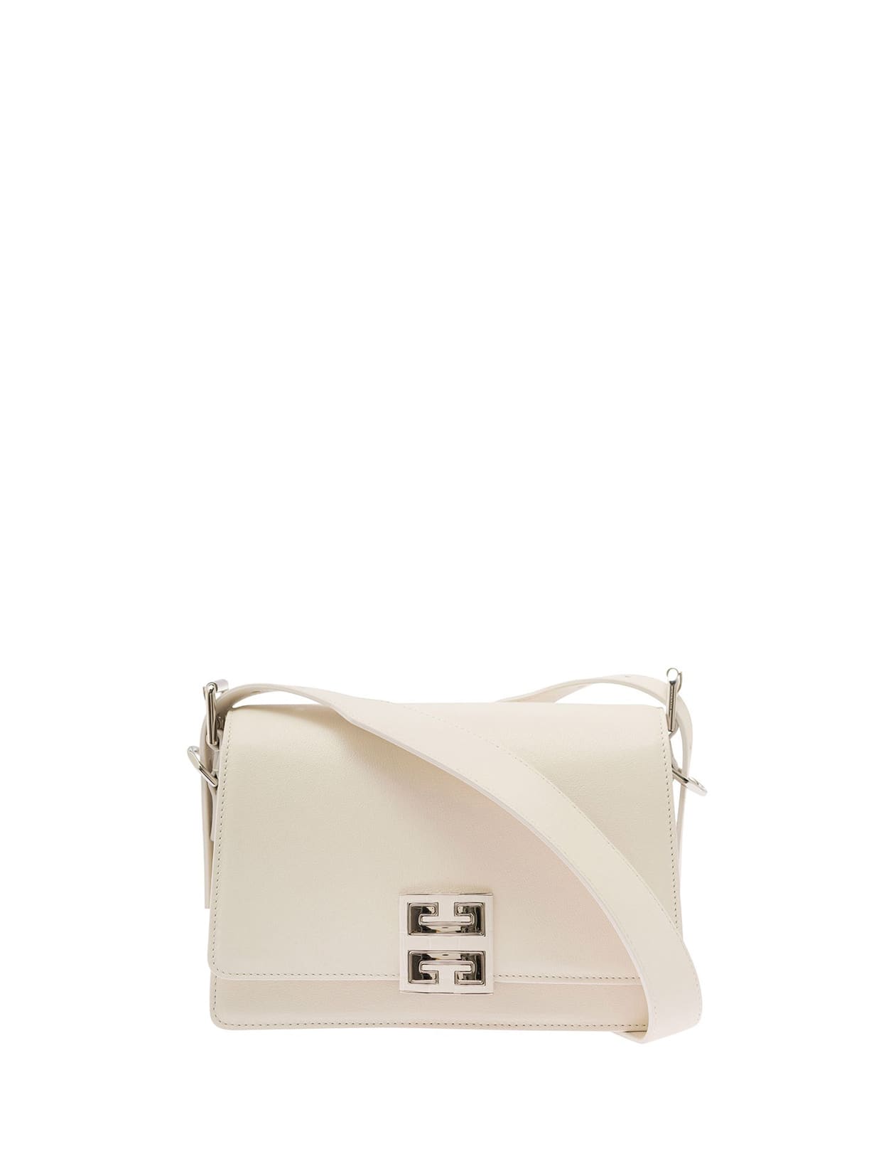 GIVENCHY 4G CROSSBODY BAG IN IVORY BOX LEATHER