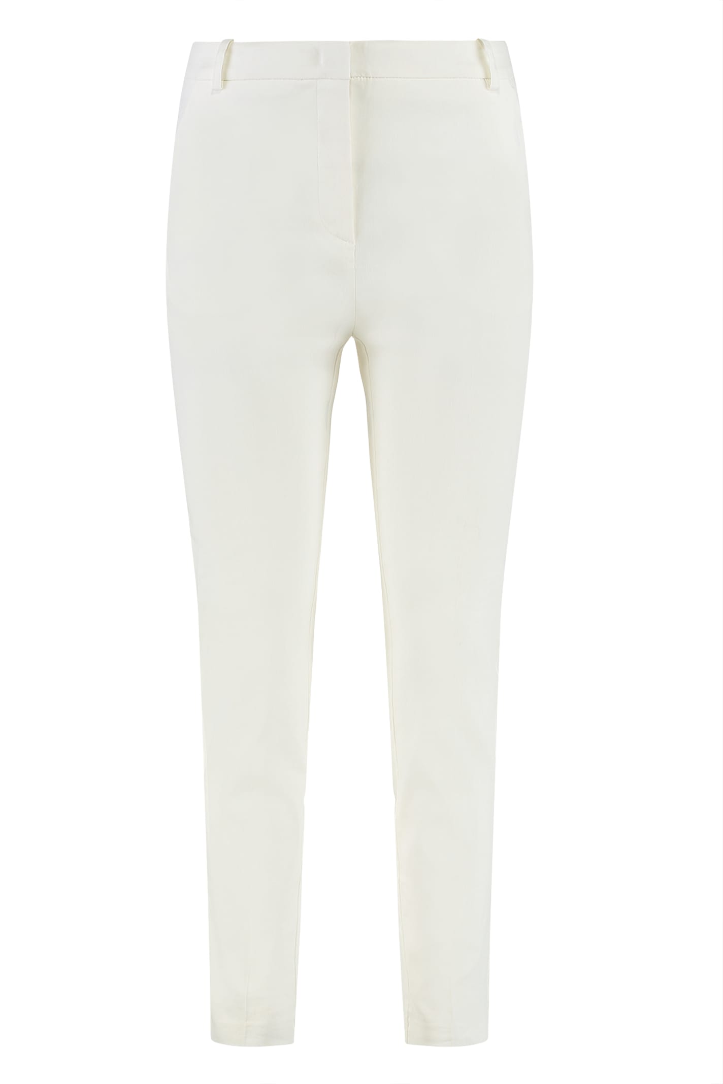 Pinko Bello Straight-leg Trousers In White
