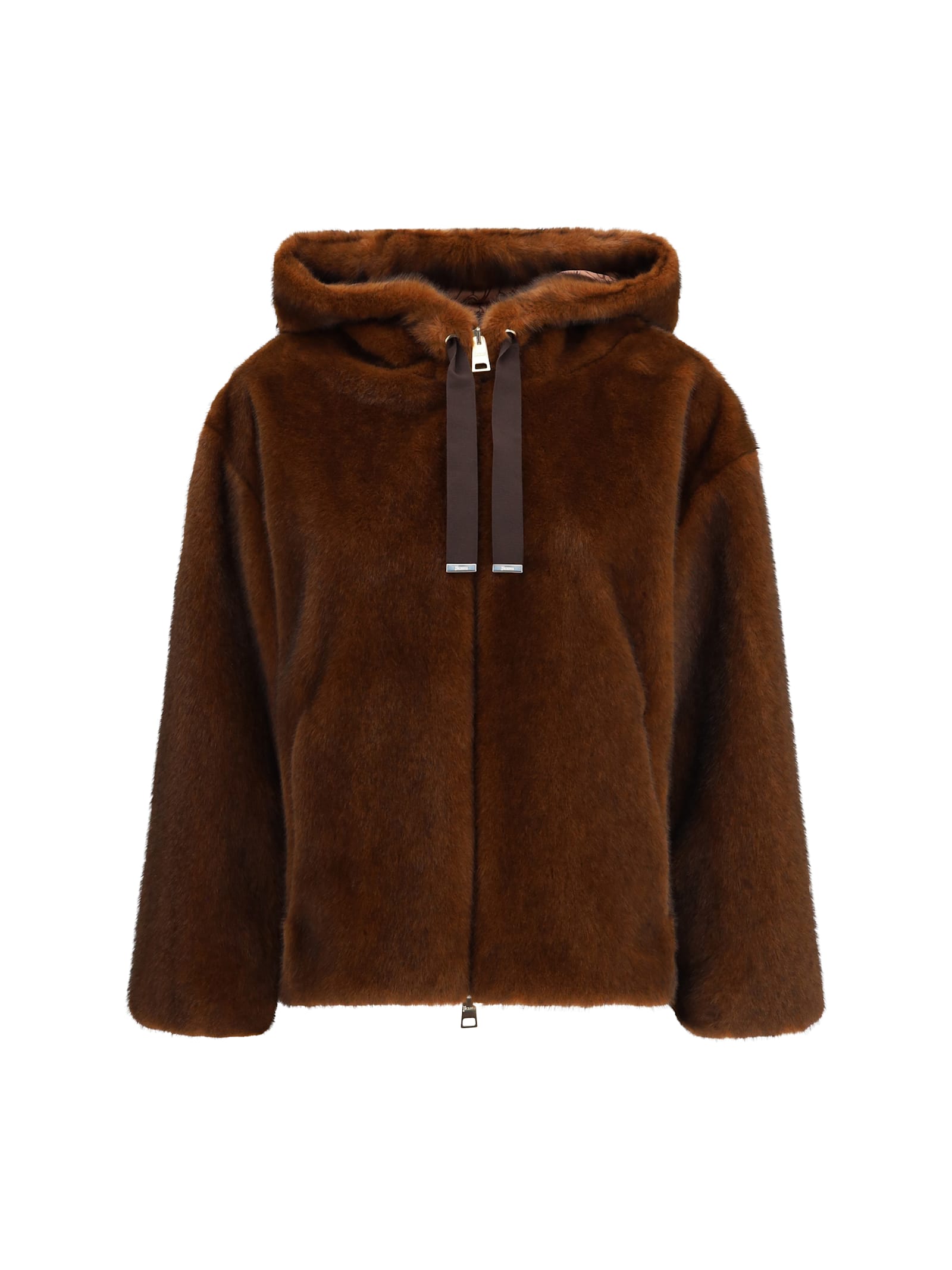 Herno Down Jacket In Brown