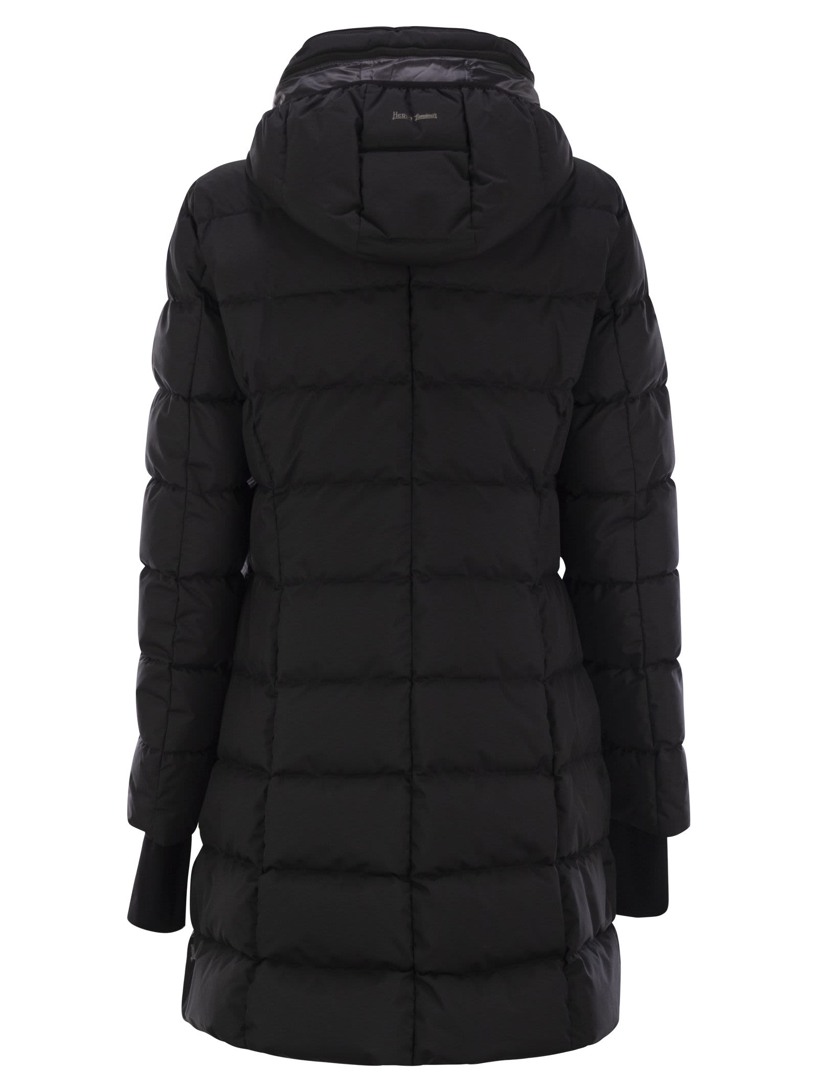 Shop Herno Gore-tex Fabric Down Jacket In Black