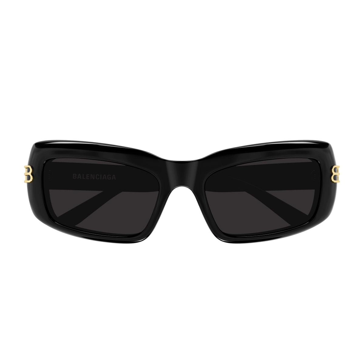 Balenciaga Bb0432s Linea Everyday 001 Black Grey Sunglasses In Black