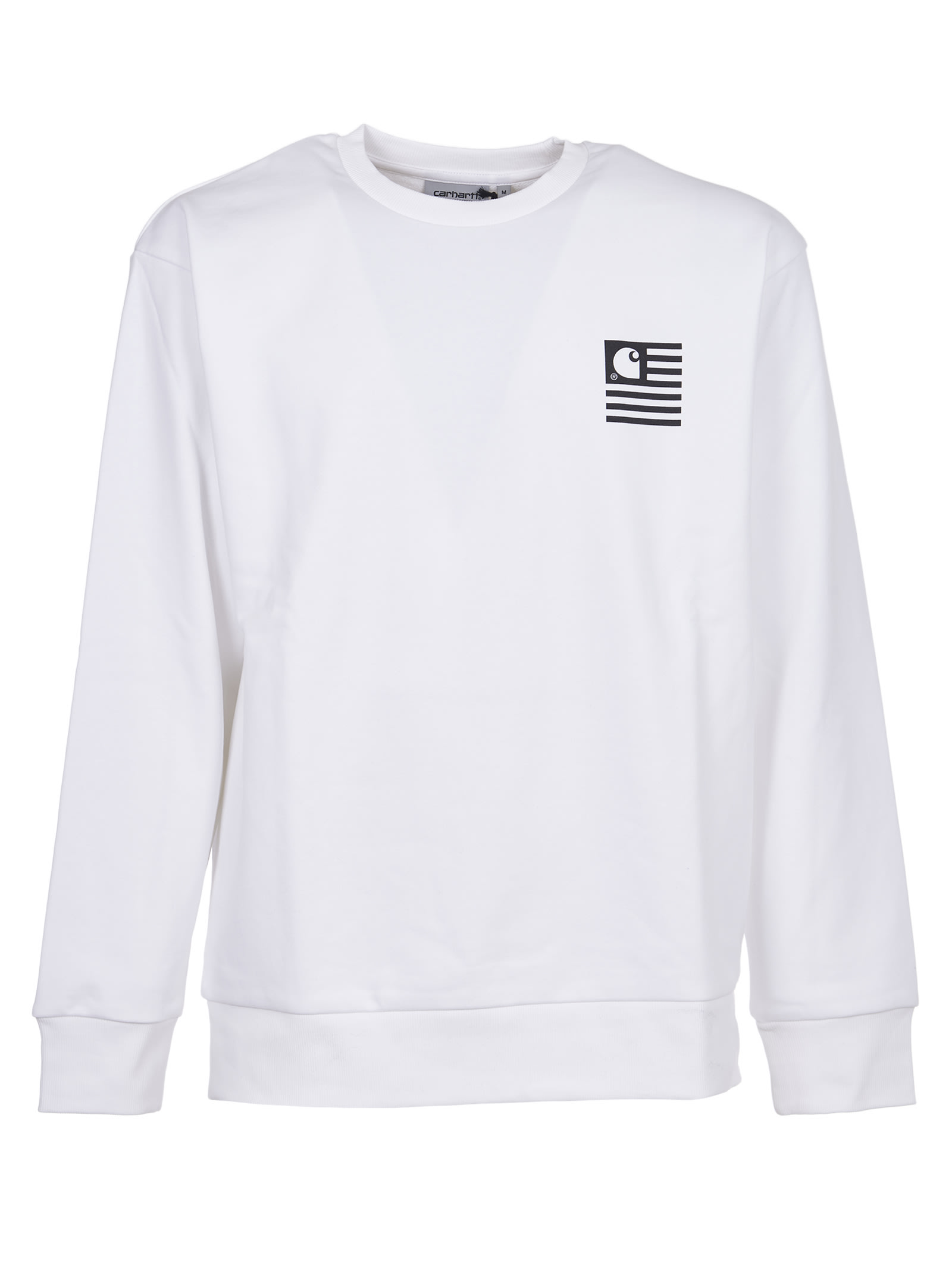 Carhartt White Logo Print Sweatshirt