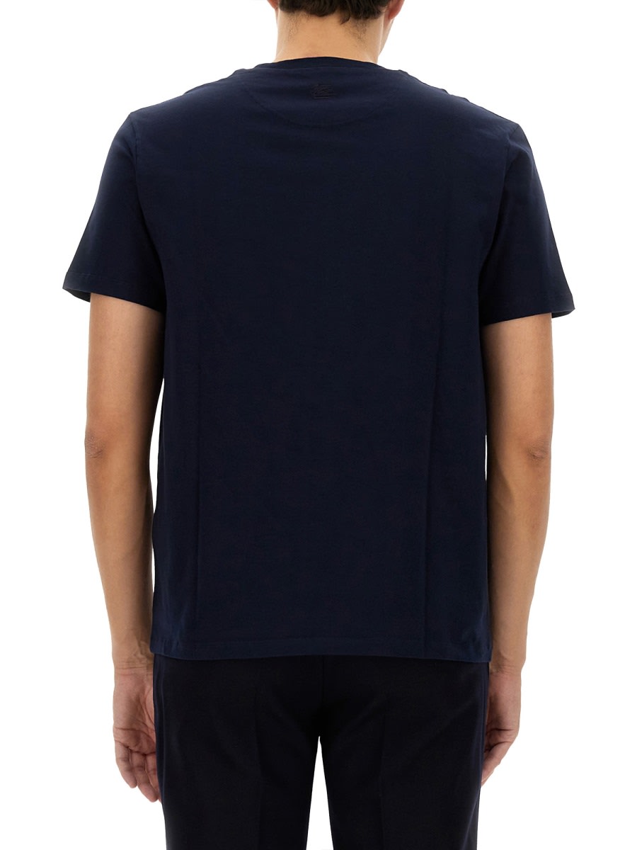 Shop Etro T-shirt Rome In Blue