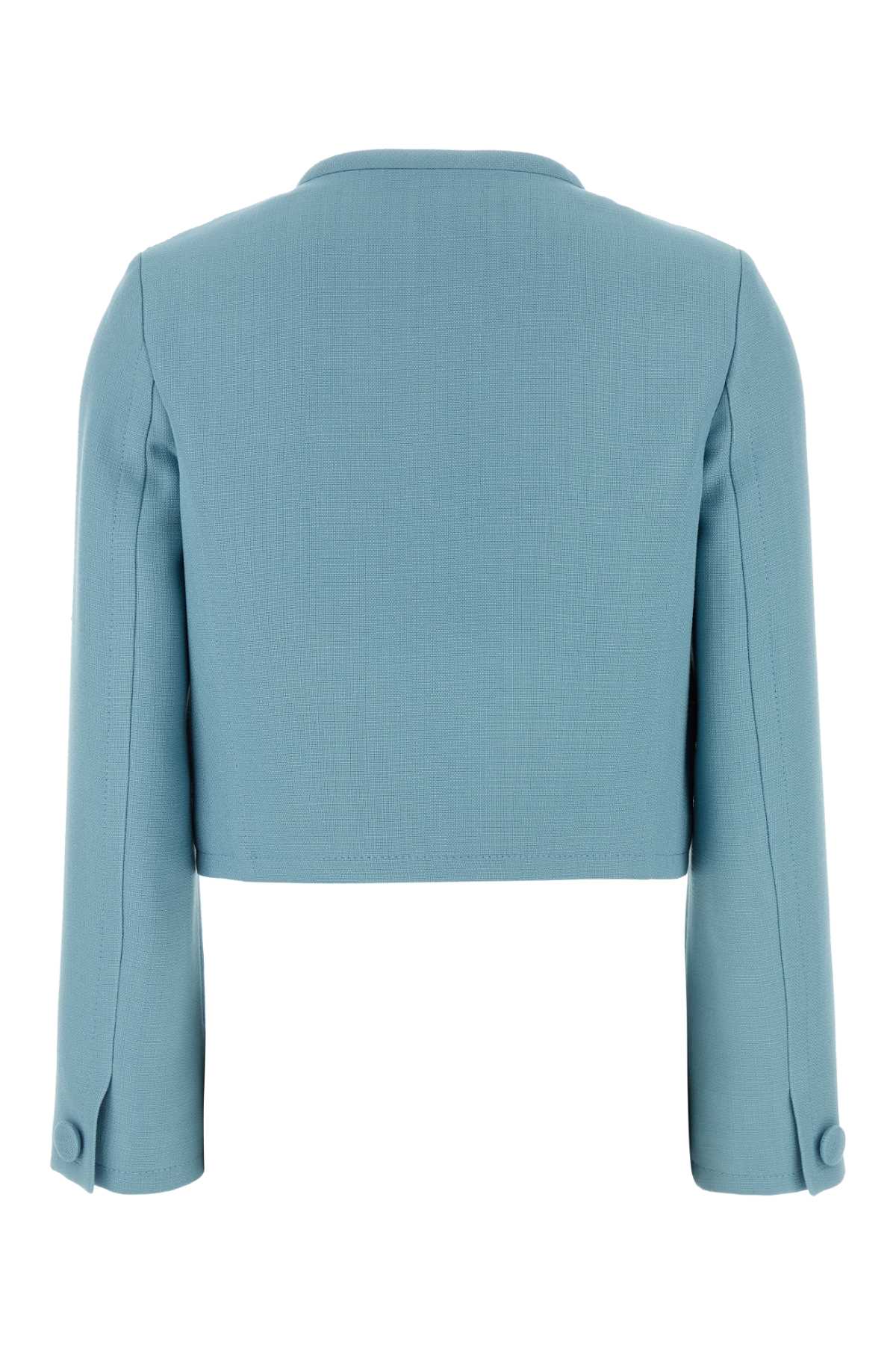 Valentino Tailored Blazer Featuring Button Detailing In Blue